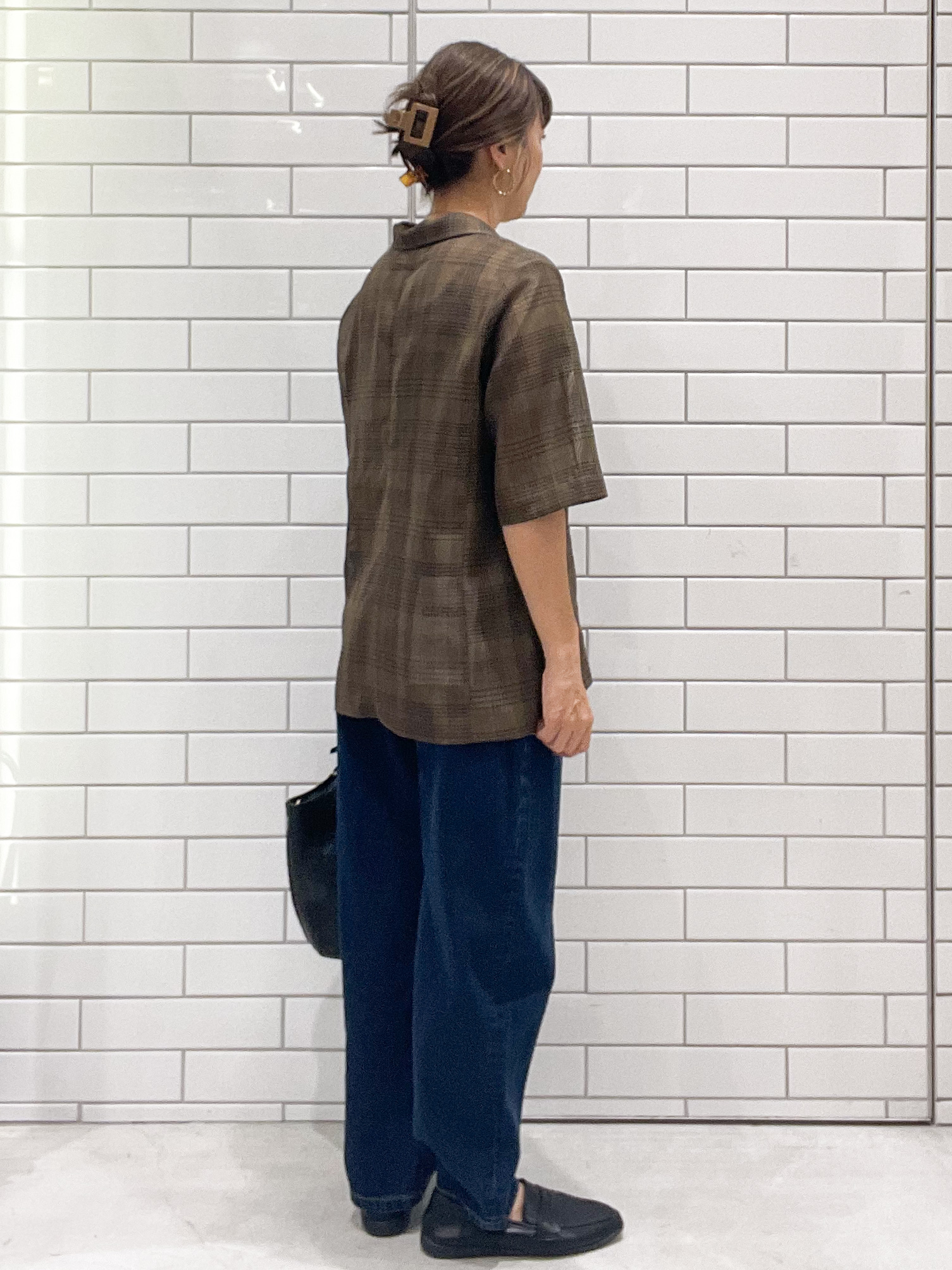 oiさんの「OPAQUE.CLIP｜メッシュテーラードジャケット／チェック柄アソート【洗濯機OK】」を使ったコーディネート