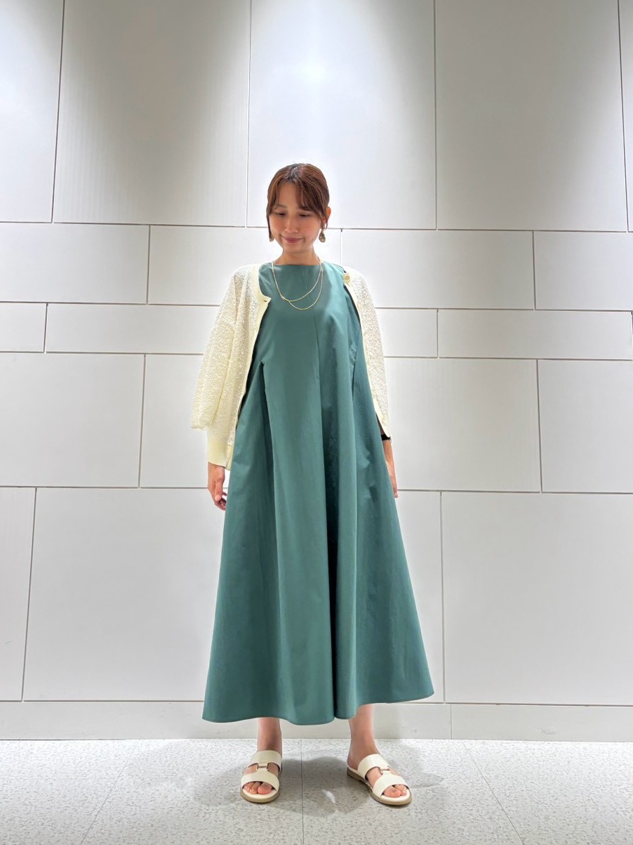 yuriさんの「UNTITLED｜【残暑も快適/接触冷感/UVカット/吸水速乾】Aラインロングワンピース」を使ったコーディネート