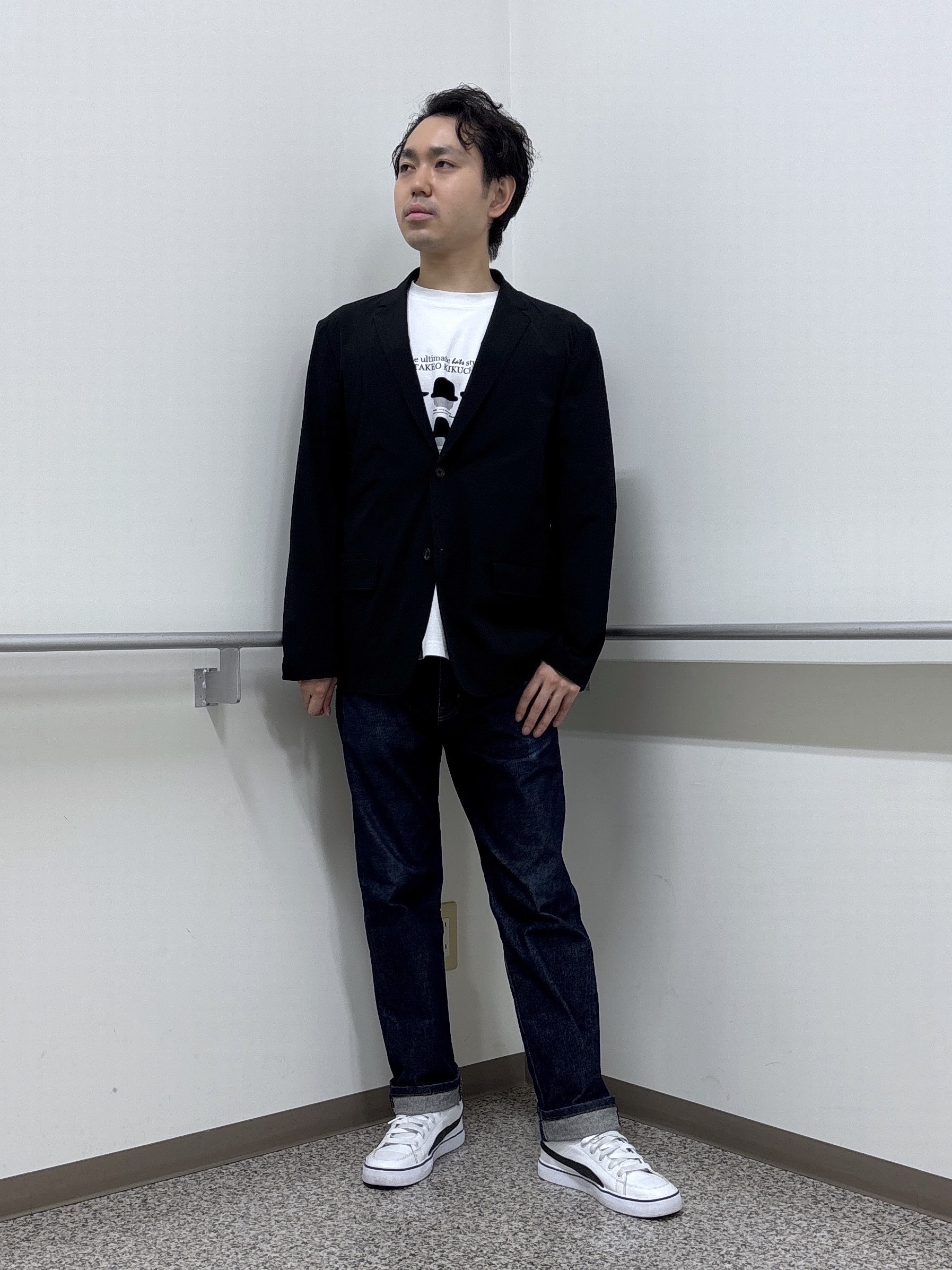 KEIさんの「TAKEO KIKUCHI｜3Dナイロン ジャケット」を使ったコーディネート