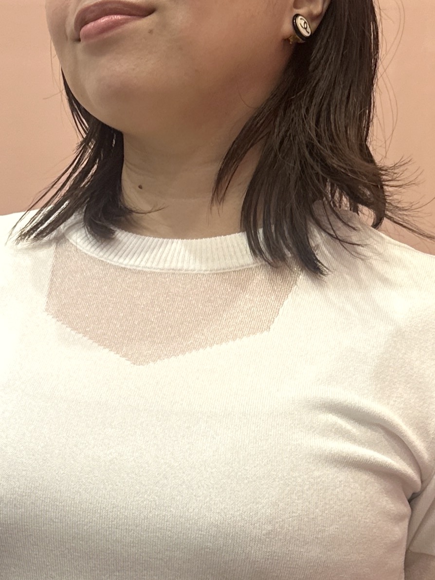 komatsuさんの「DRESSTERIOR｜【日本製/シアー素材】ウォッシャブルニット ハーフスリーブプルオーバー」を使ったコーディネート