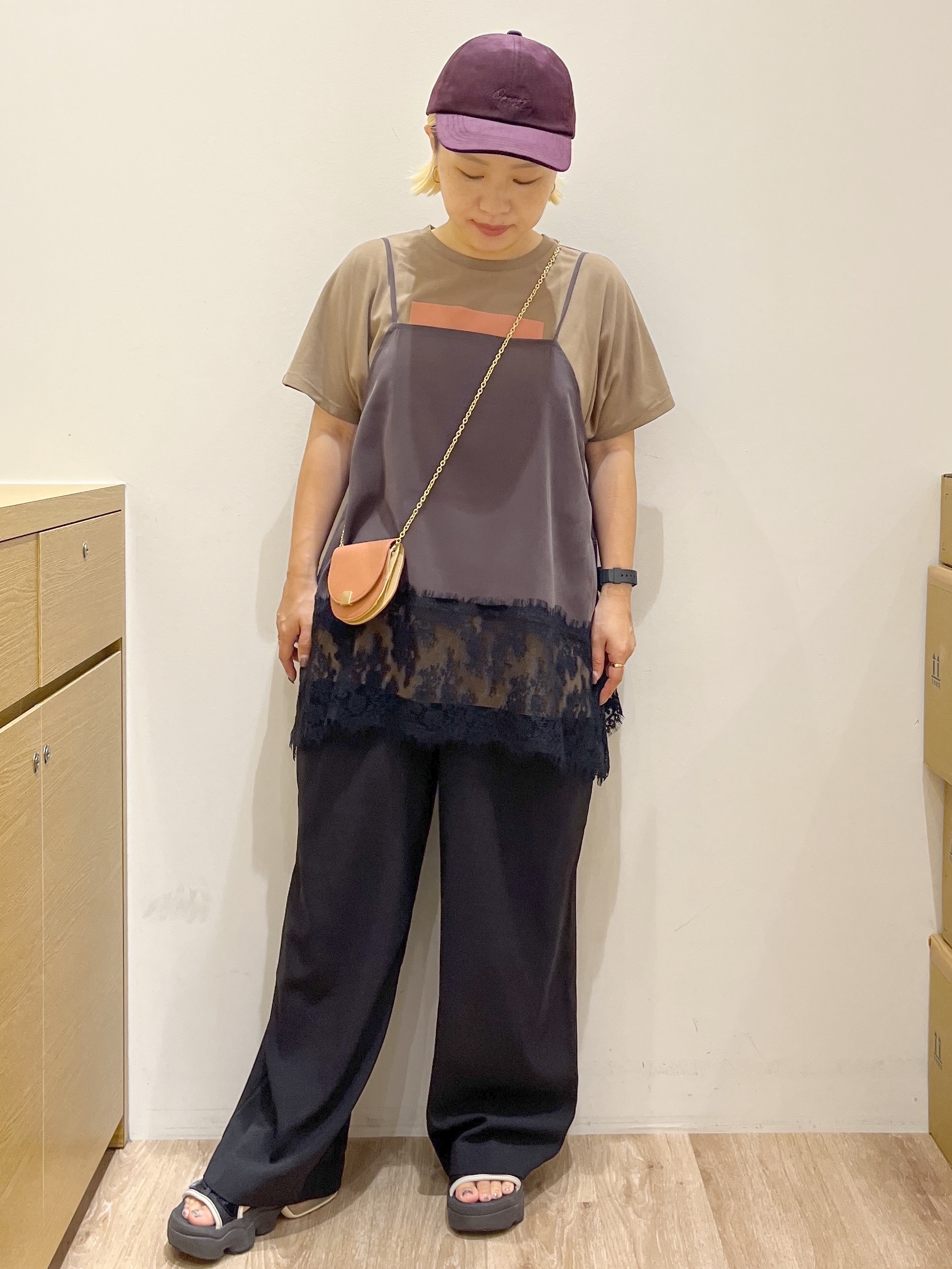くーみーさんの「OPAQUE.CLIP｜フォトプリントTシャツ【洗濯機OK】」を使ったコーディネート