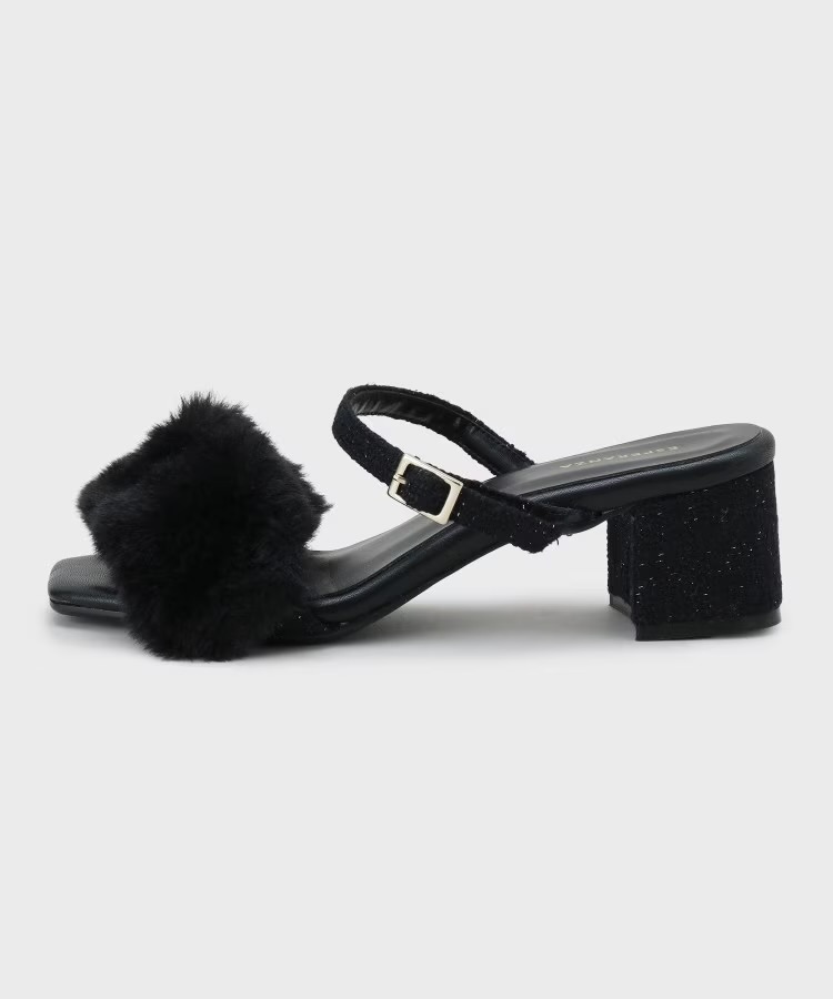 Ｋさんの「ESPERANZA｜【Fur Collection】フェイクファー付き2WAYミュールサンダル」を使ったコーディネート