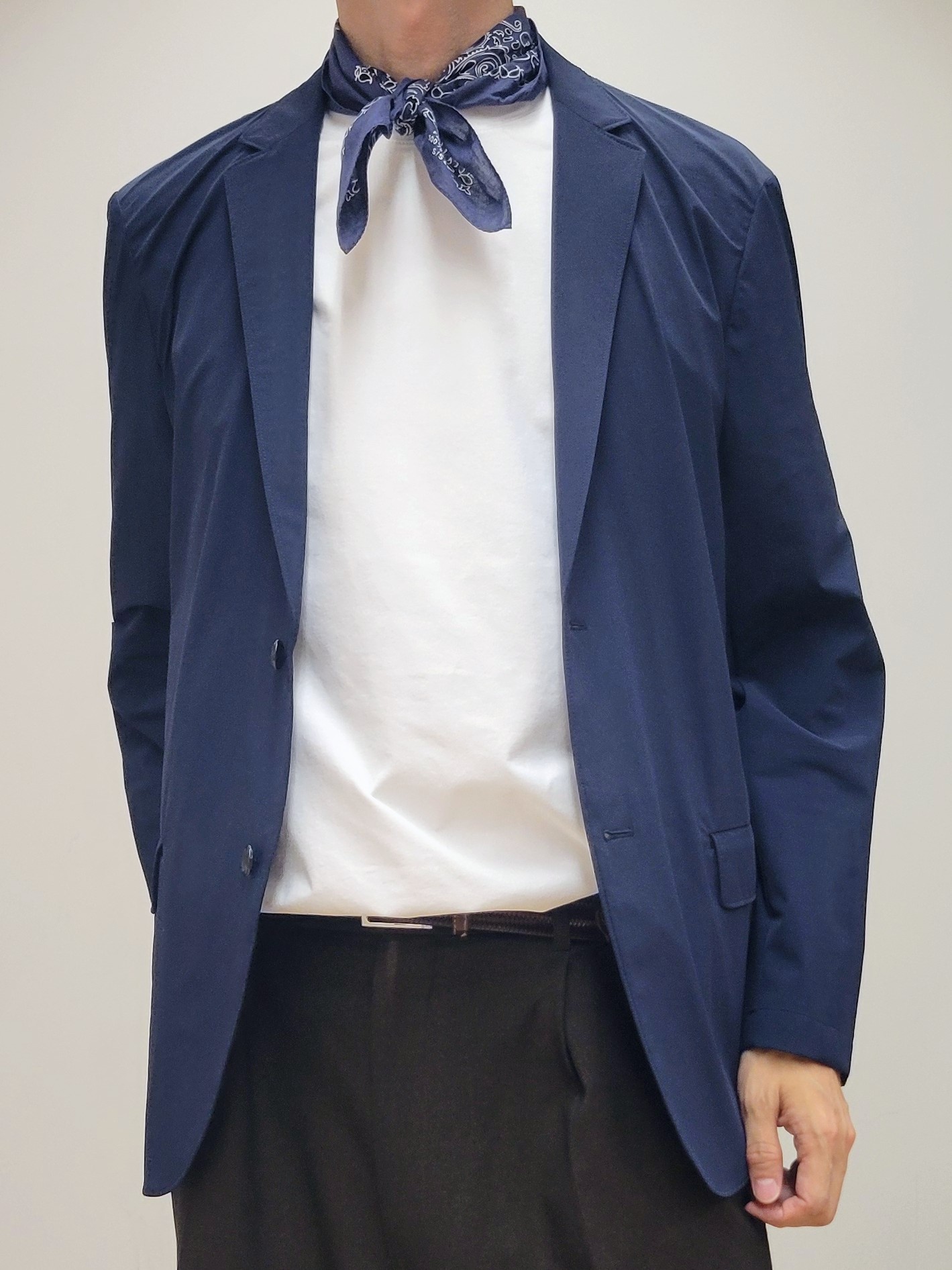piroyaさんの「TAKEO KIKUCHI｜3Dナイロンストレッチ ジャケット」を使ったコーディネート