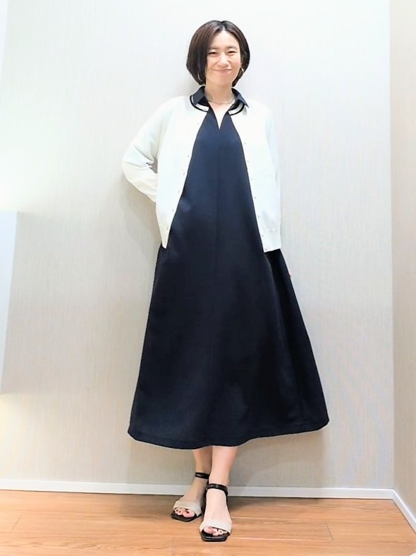 ミズタさんの「UNTITLED｜【初秋も活躍/UVカット/接触冷感】エアリークールワンピース」を使ったコーディネート