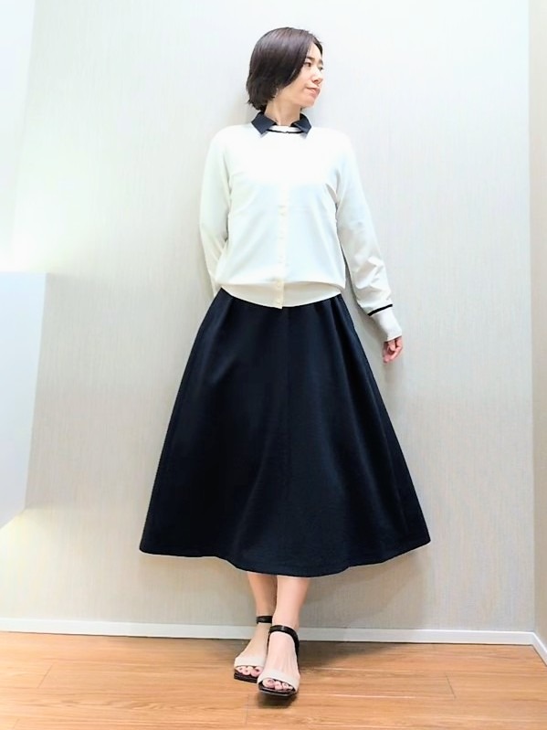 ミズタさんの「UNTITLED｜【初秋も活躍/UVカット/接触冷感】エアリークールワンピース」を使ったコーディネート