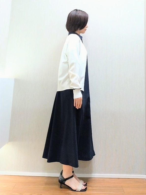ミズタさんの「UNTITLED｜【初秋も活躍/UVカット/接触冷感】エアリークールワンピース」を使ったコーディネート