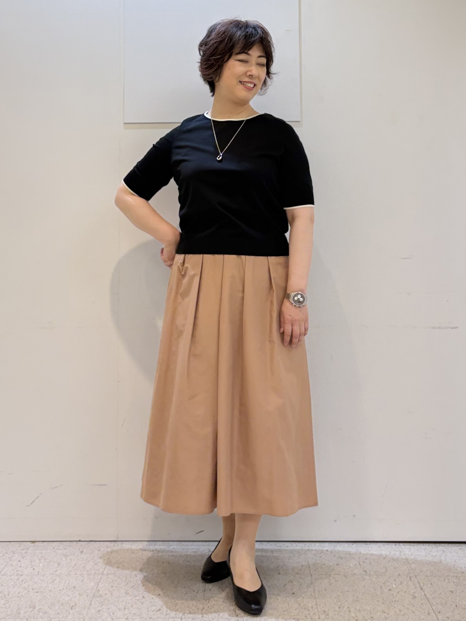 ヤスコさんの「Reflect｜【SS-4Lサイズ／UVカット／接触冷感】匠ジャケット／ベーシックテーラード」を使ったコーディネート