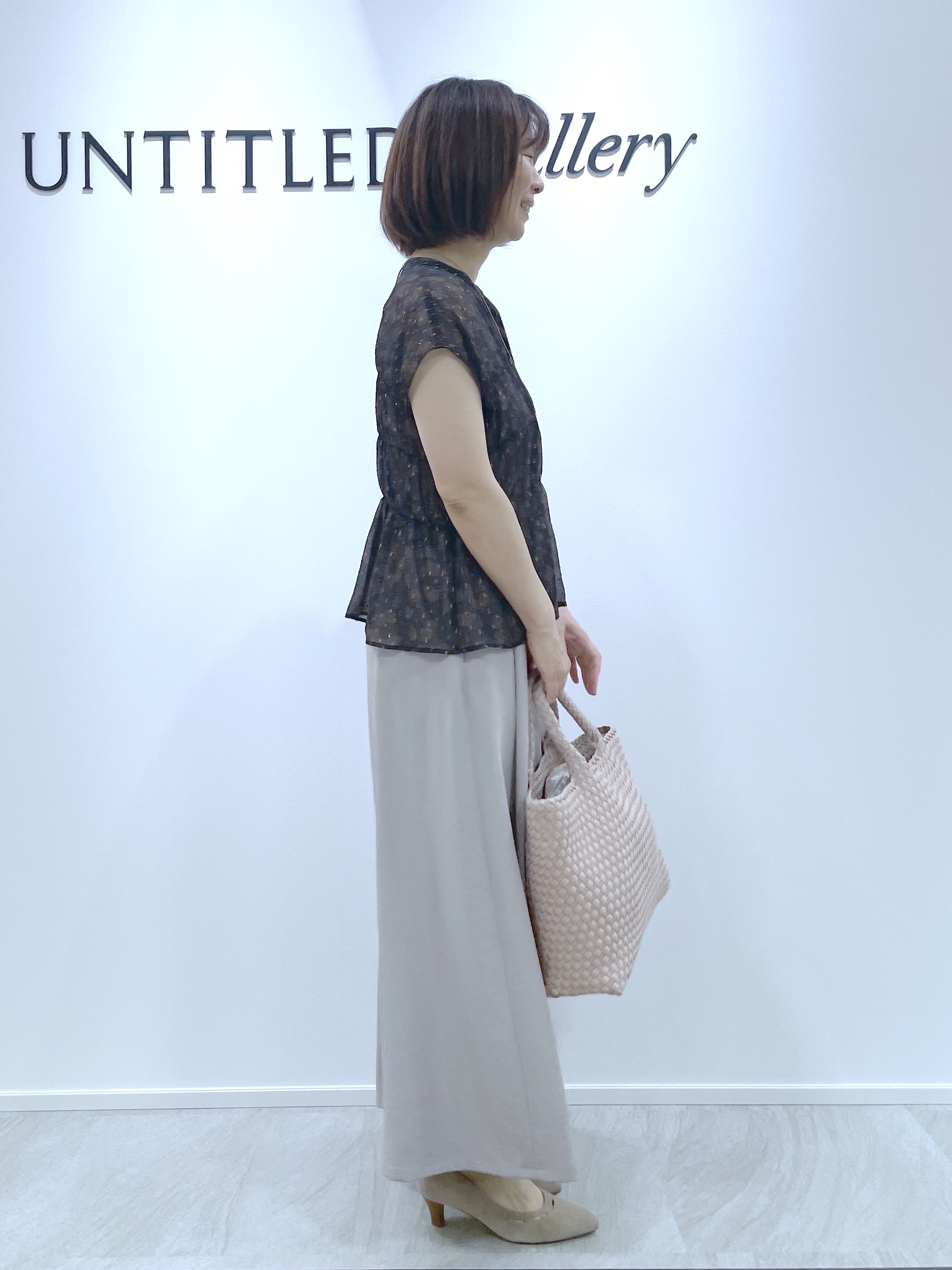 hanaさんの「UNTITLED｜【秋映え/シアー】ヴィンテージドットブラウス」を使ったコーディネート