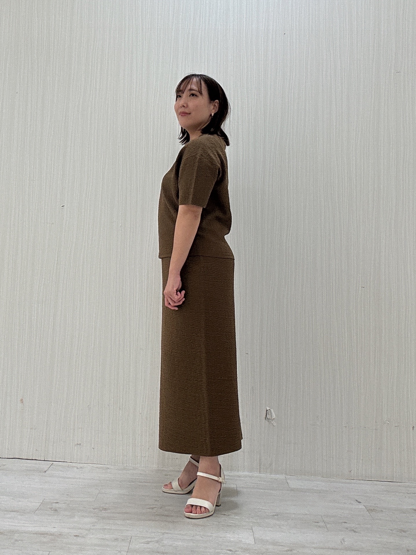 ayakaさんの「UNTITLED｜【セットアップ可/ストレッチ性】ドライタッチニットプルオーバー」を使ったコーディネート