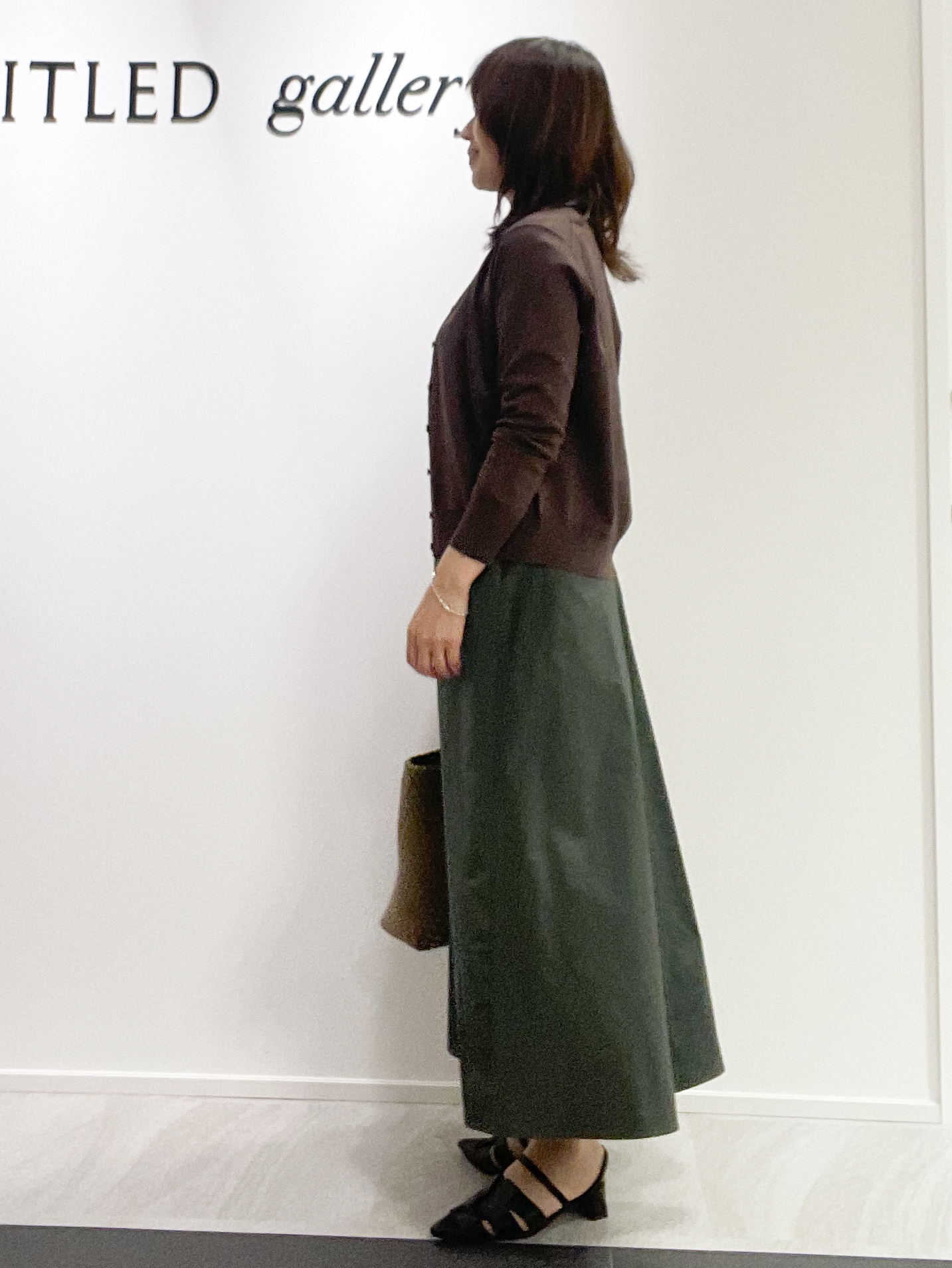 めいさんの「UNTITLED｜【アンサンブル可能/秋羽織り】コンパクトニットカーディガン」を使ったコーディネート