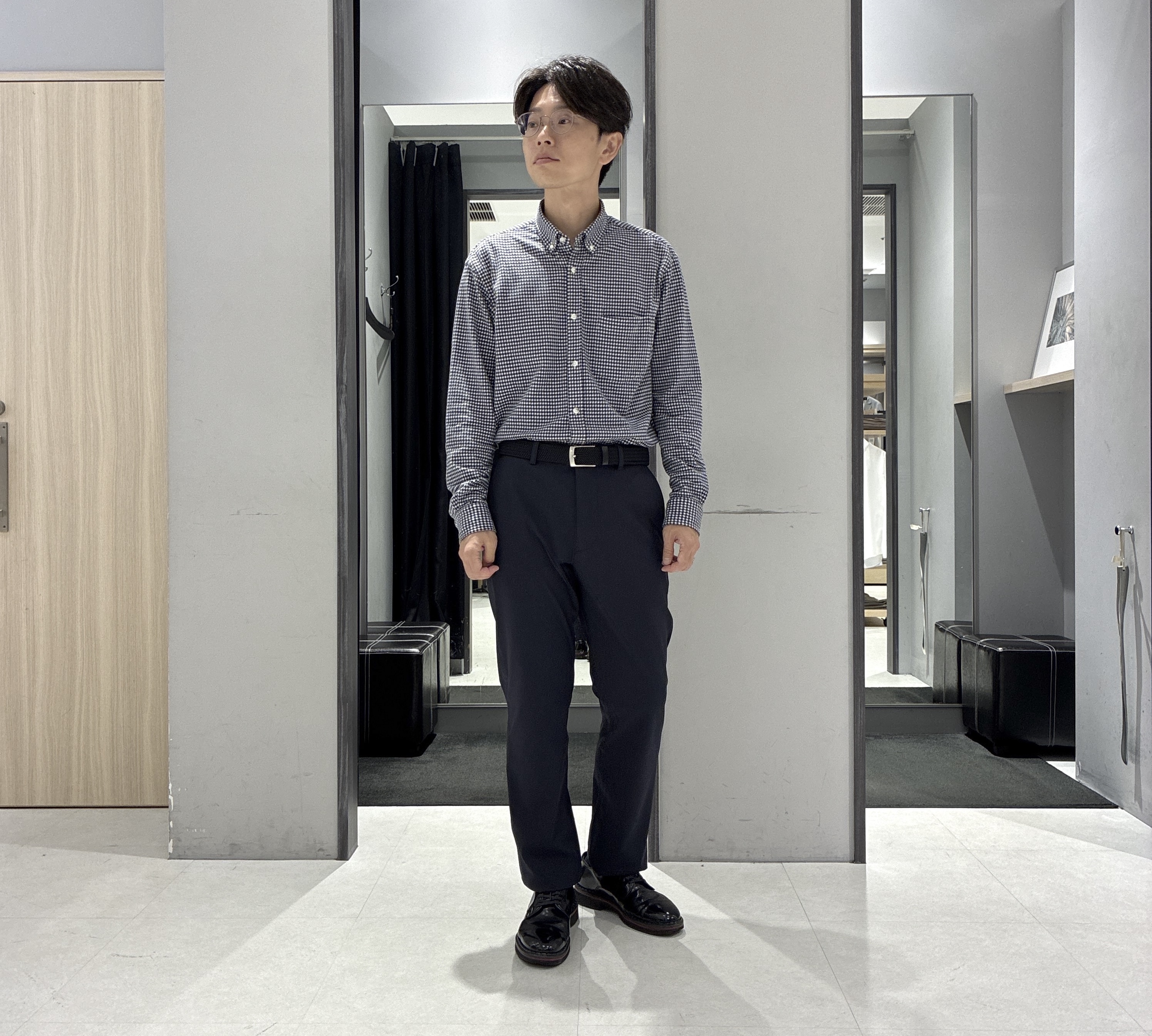 わいずみさんの「TAKEO KIKUCHI｜【360&deg;ストレッチ／軽量】None Of Stress ライト ジャケット（セットアップ対応）」を使ったコーディネート
