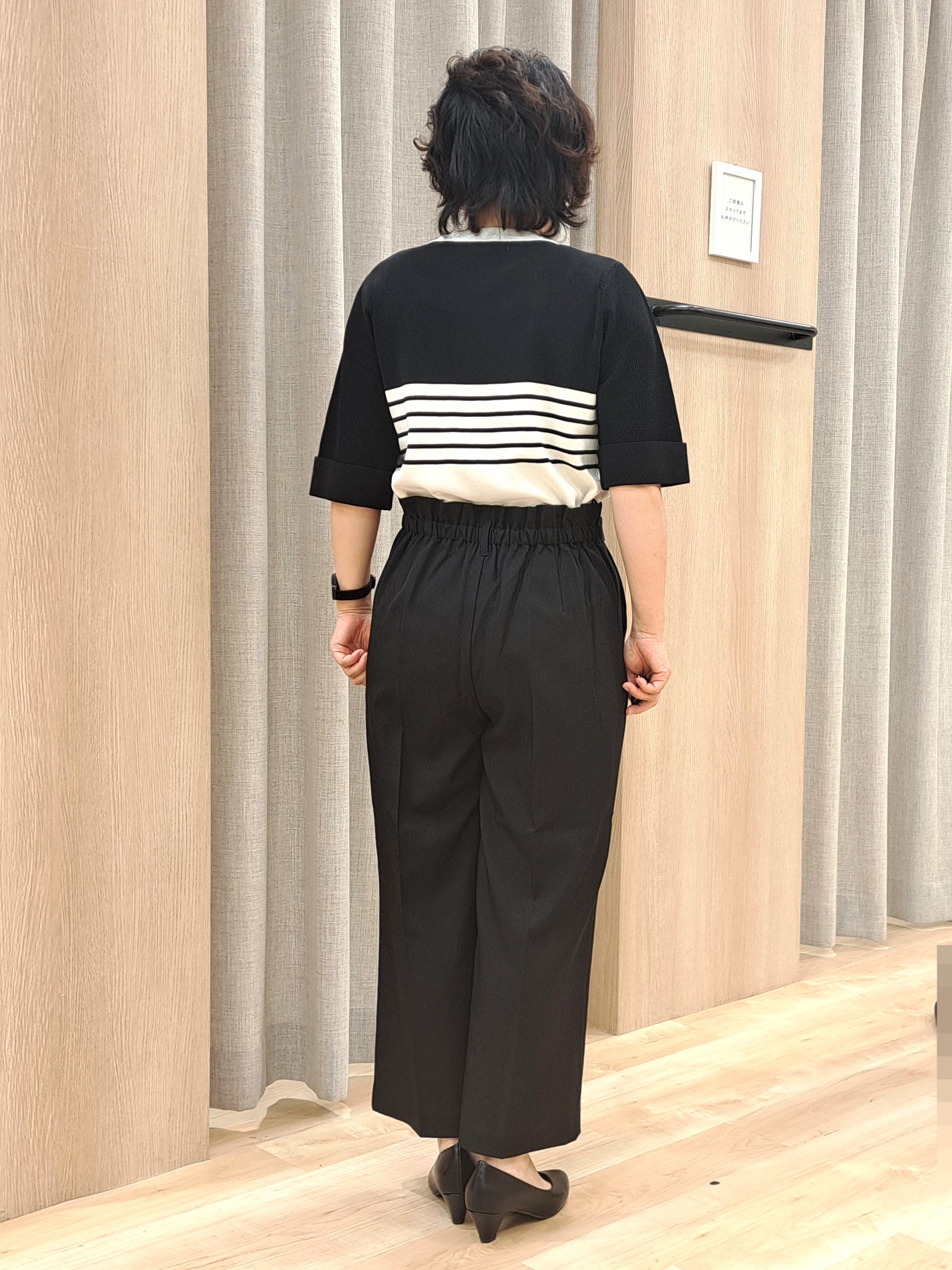 ふるさんの「grove｜新色追加！【シリーズ累計36万枚/名品ニット】やわらかドライタッチ 袖メッシュ編みニット」を使ったコーディネート