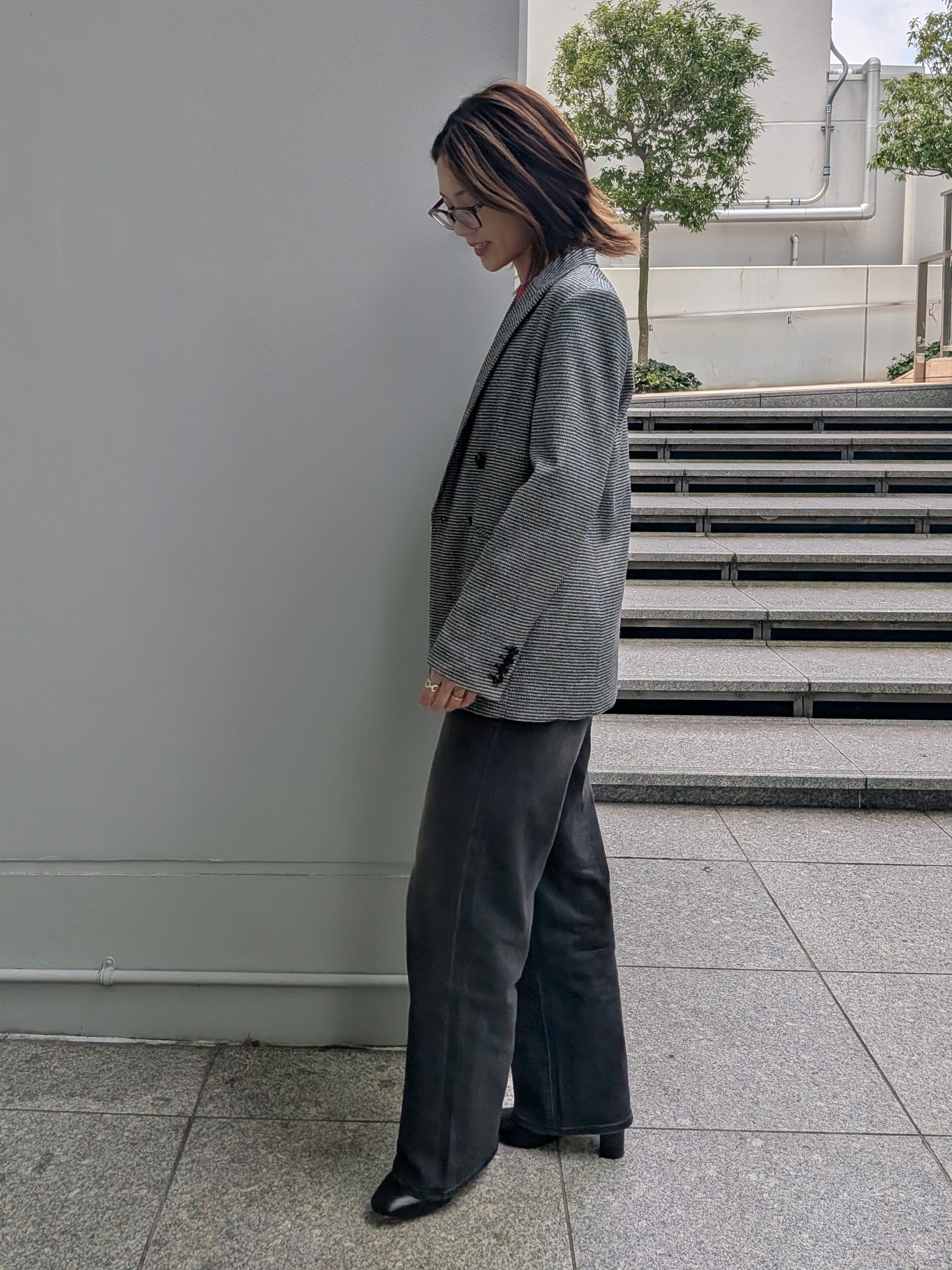 Aさんの「UNTITLED｜【セットアップ可/秋羽織り】ウールダブルジャケット」を使ったコーディネート