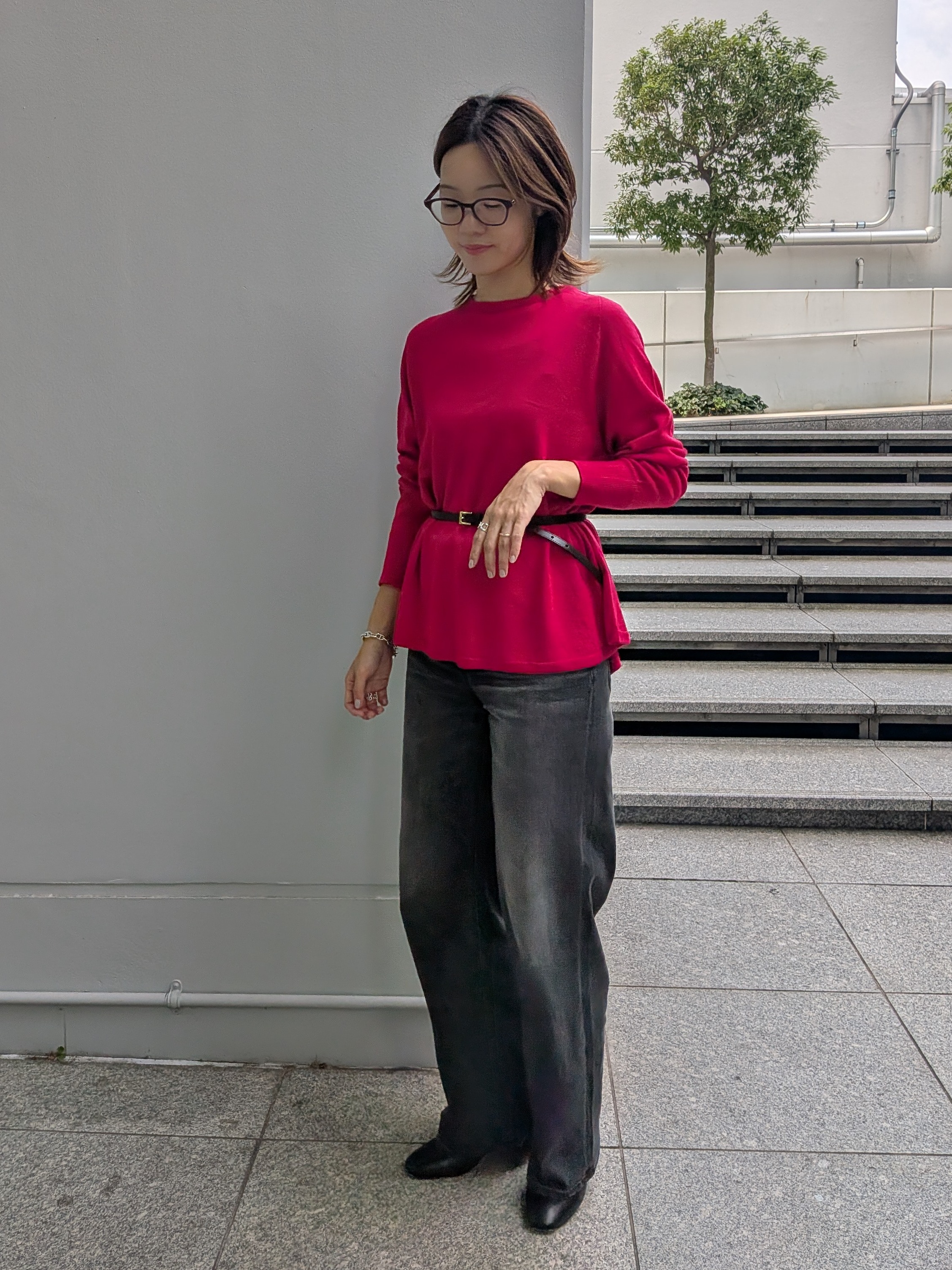 Aさんの「UNTITLED｜【セットアップ可/秋羽織り】ウールダブルジャケット」を使ったコーディネート