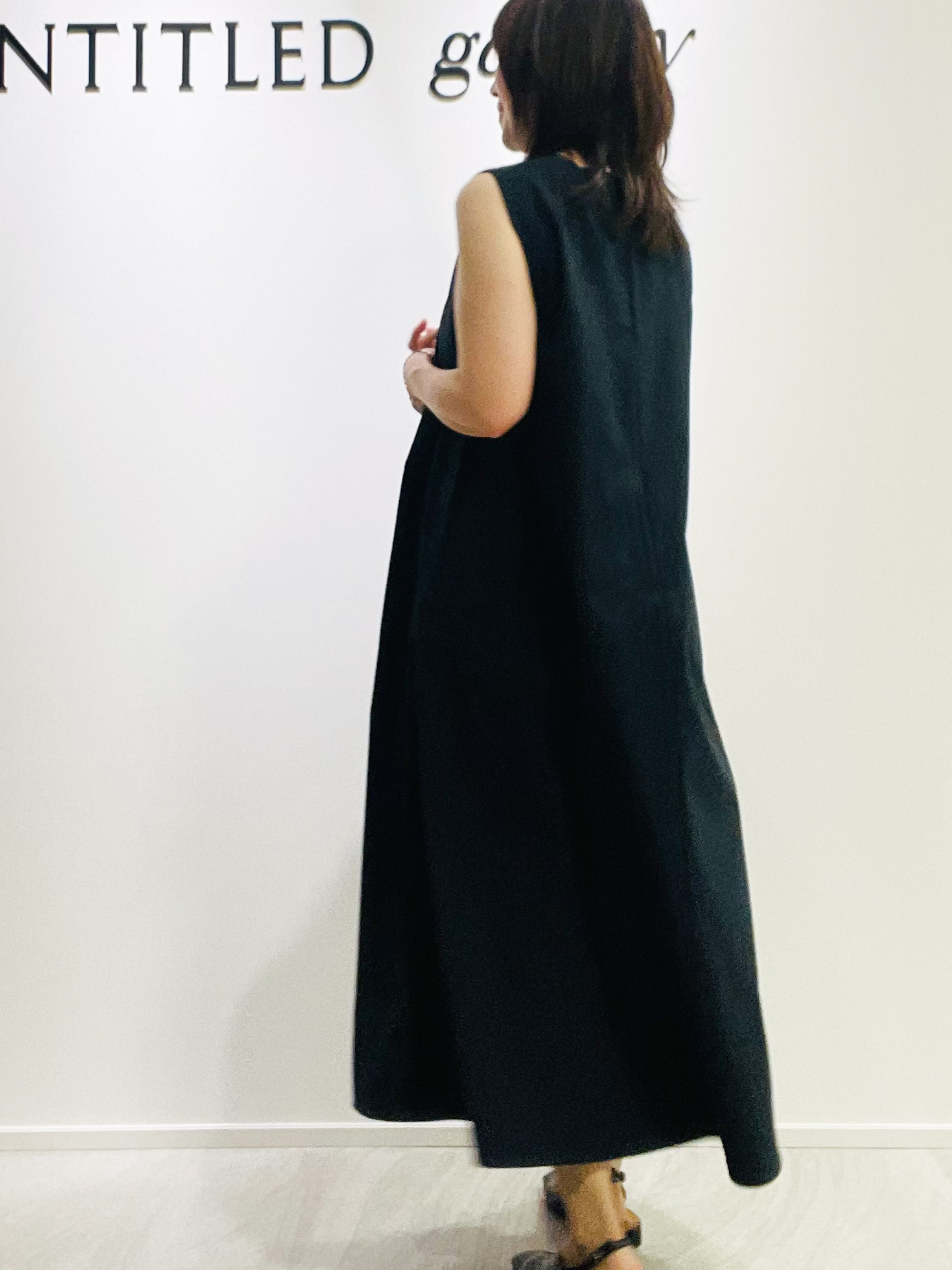めいさんの「UNTITLED｜【残暑も快適/接触冷感/UVカット/吸水速乾】Aラインロングワンピース」を使ったコーディネート