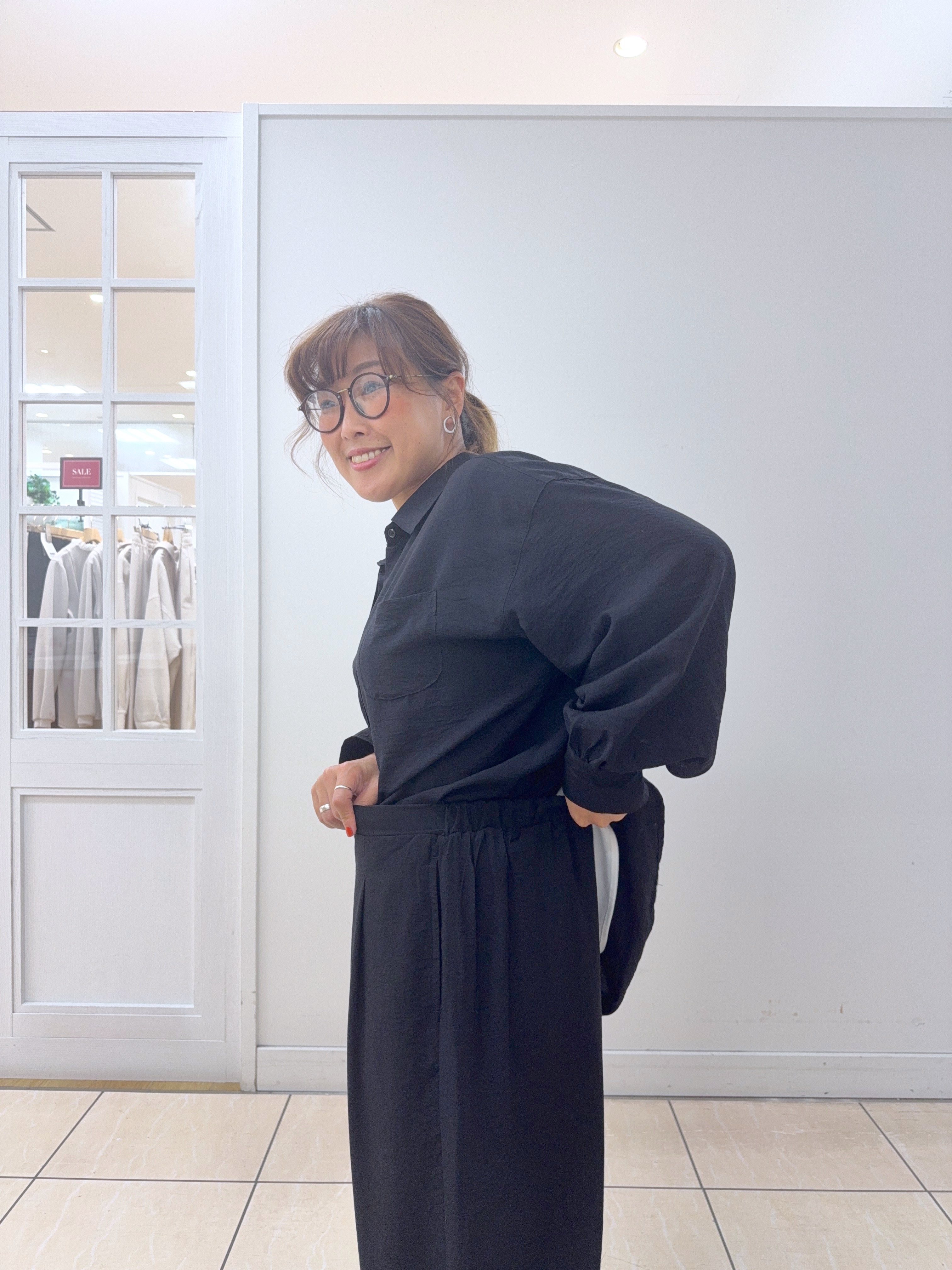 Osawaさんの「Dessin｜フェイクファージレ」を使ったコーディネート