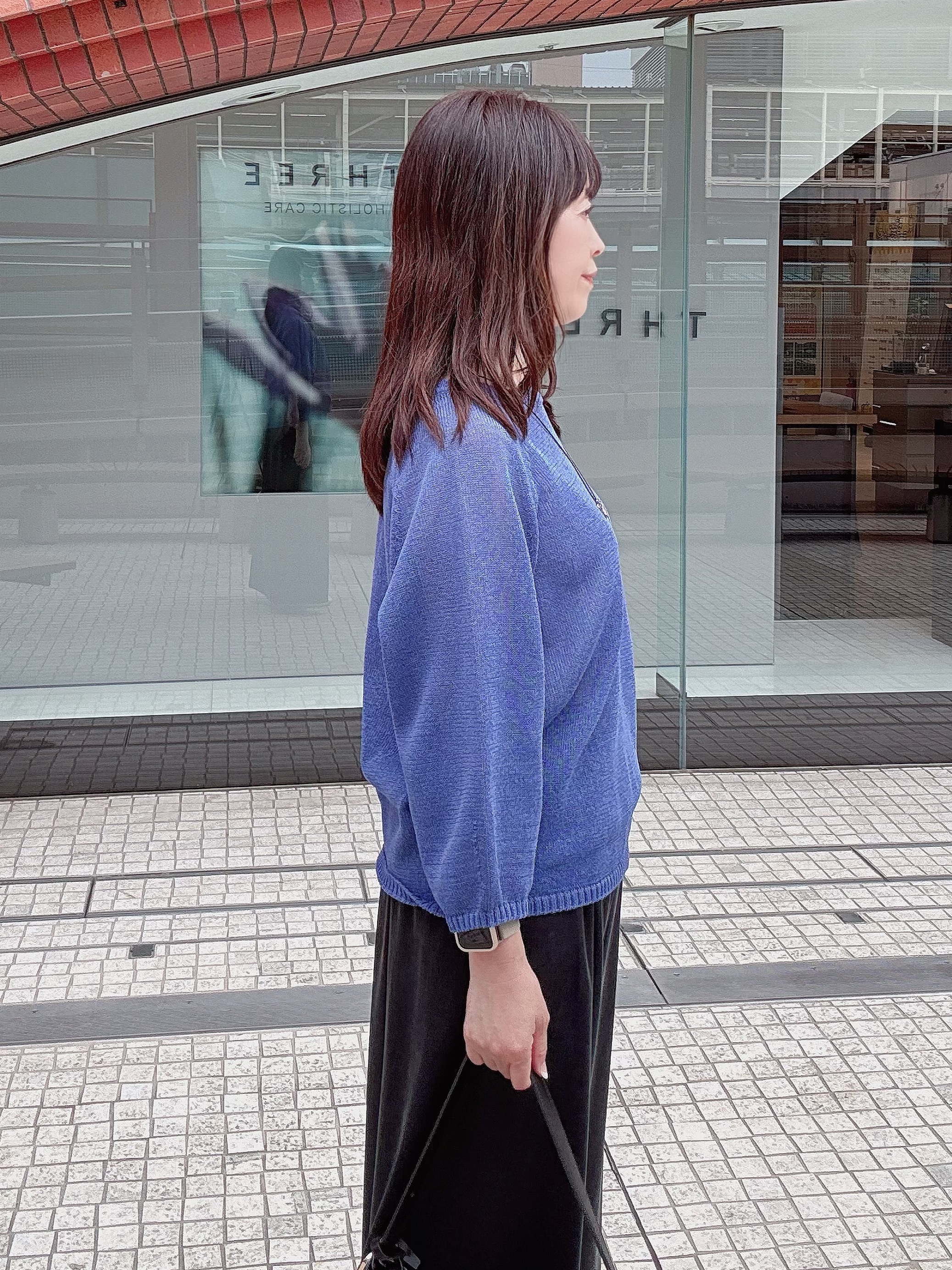 makiさんの「UNTITLED｜【洗える/ゆったり】クルーネックドライニット」を使ったコーディネート