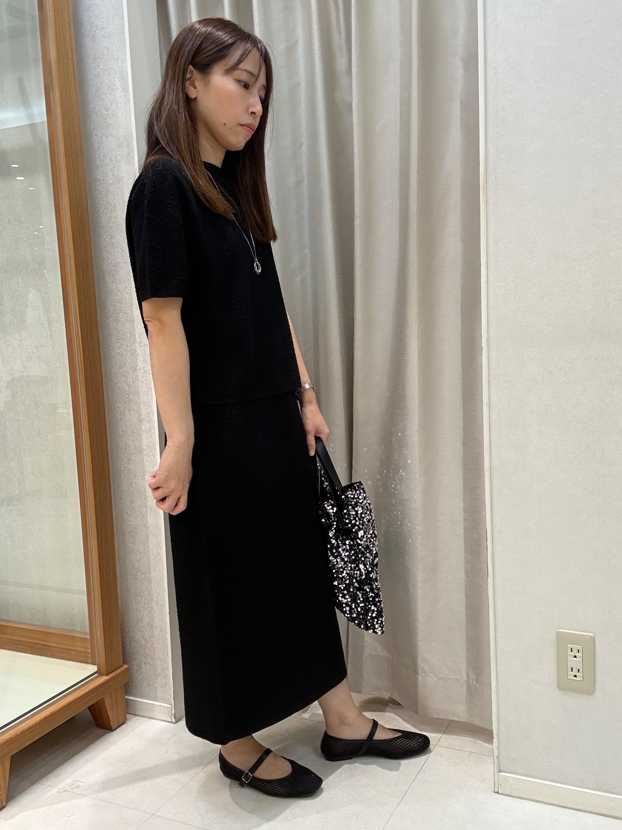 kanaさんの「UNTITLED｜【セットアップ可/ストレッチ性】ドライタッチニットプルオーバー」を使ったコーディネート