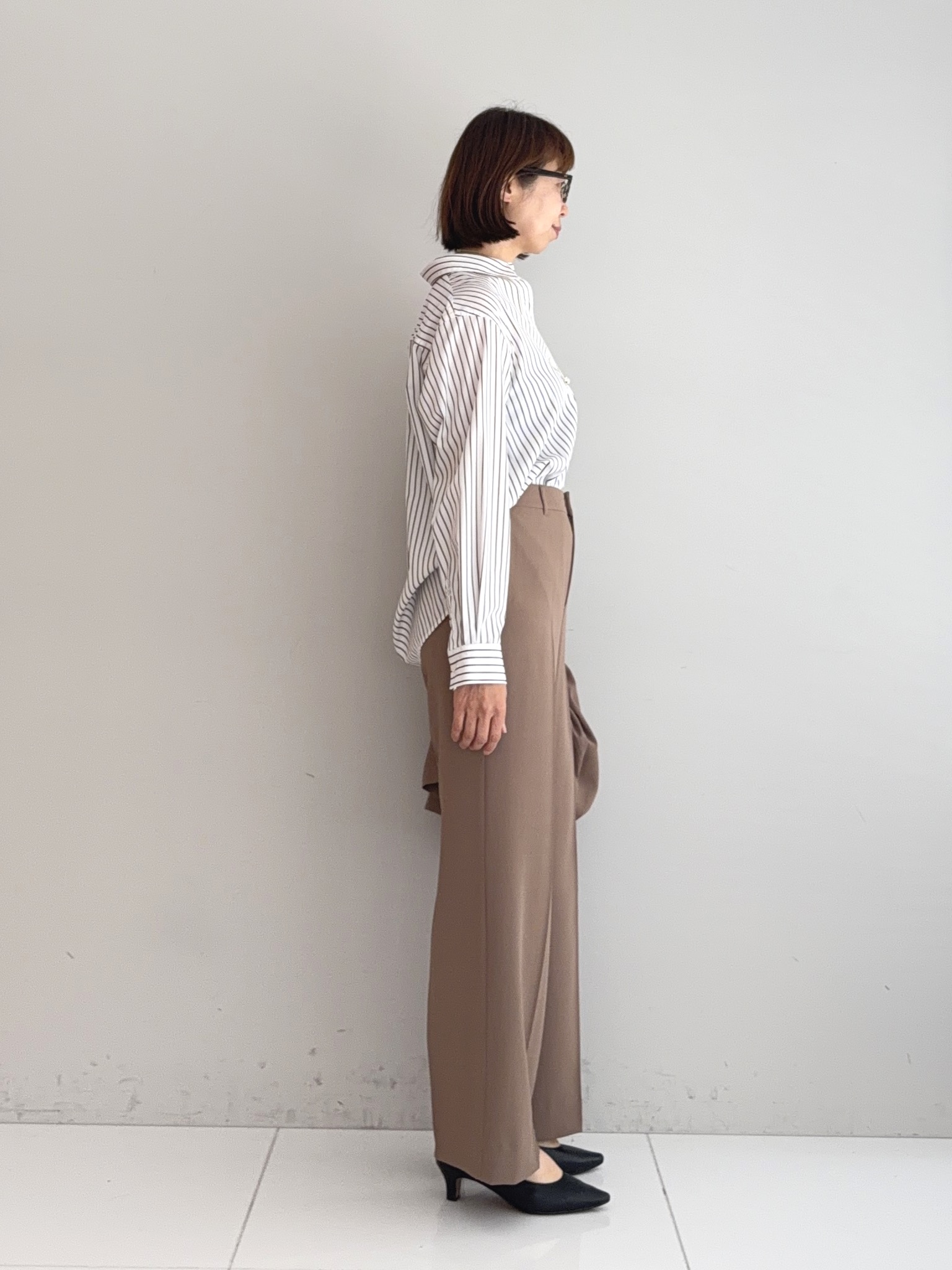 murayamaさんの「INDIVI｜【初秋/UVケア/着る日傘】ダブルジャケット」を使ったコーディネート