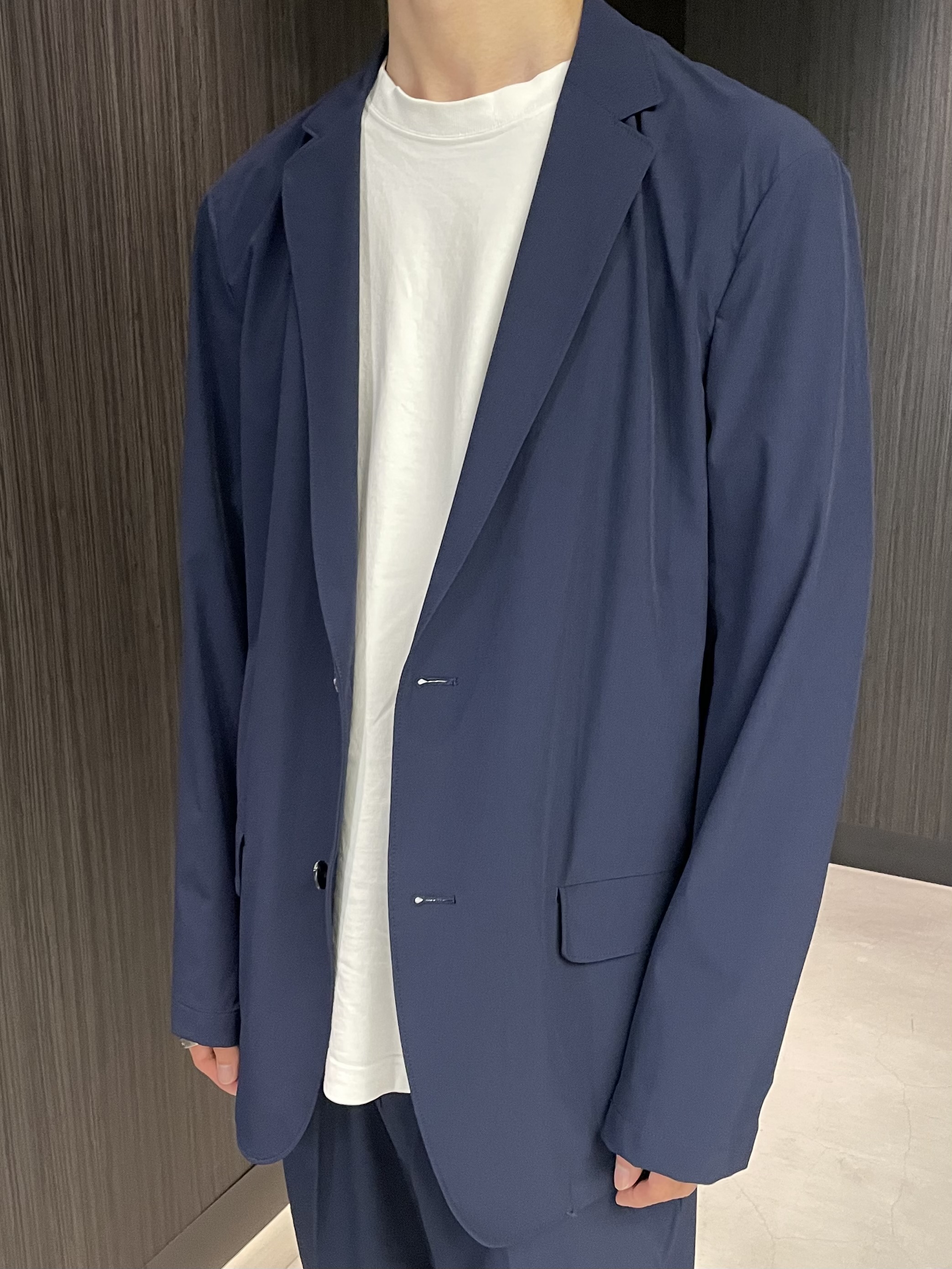 Okdさんの「TAKEO KIKUCHI｜3Dナイロンストレッチ ジャケット」を使ったコーディネート