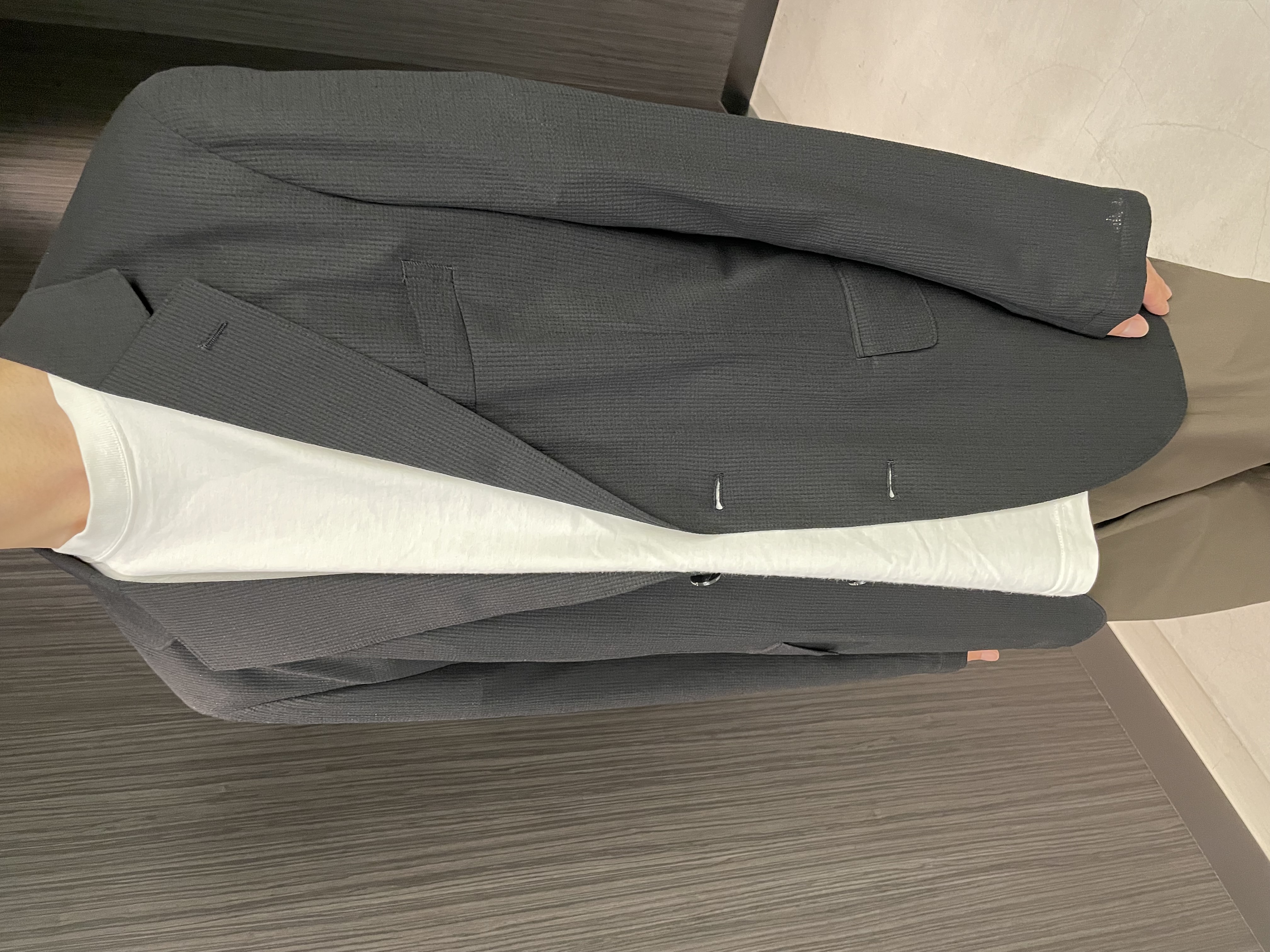 Okdさんの「TAKEO KIKUCHI｜【Begin5月号掲載/通気性】トリコットサッカー ジャケット」を使ったコーディネート