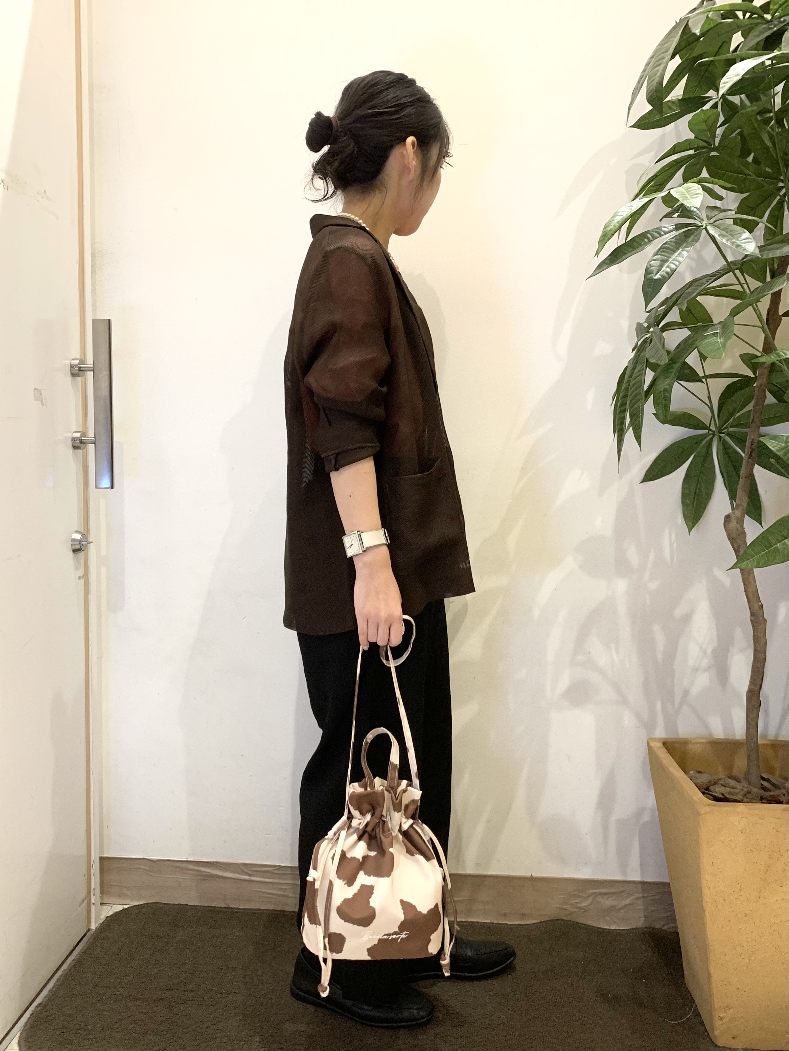 ちゃろさんの「SHOO･LA･RUE｜【通気性〇/セットアップ可/S-LL/洗濯機可】紫外線対策にも メッシュテーラードジャケット」を使ったコーディネート
