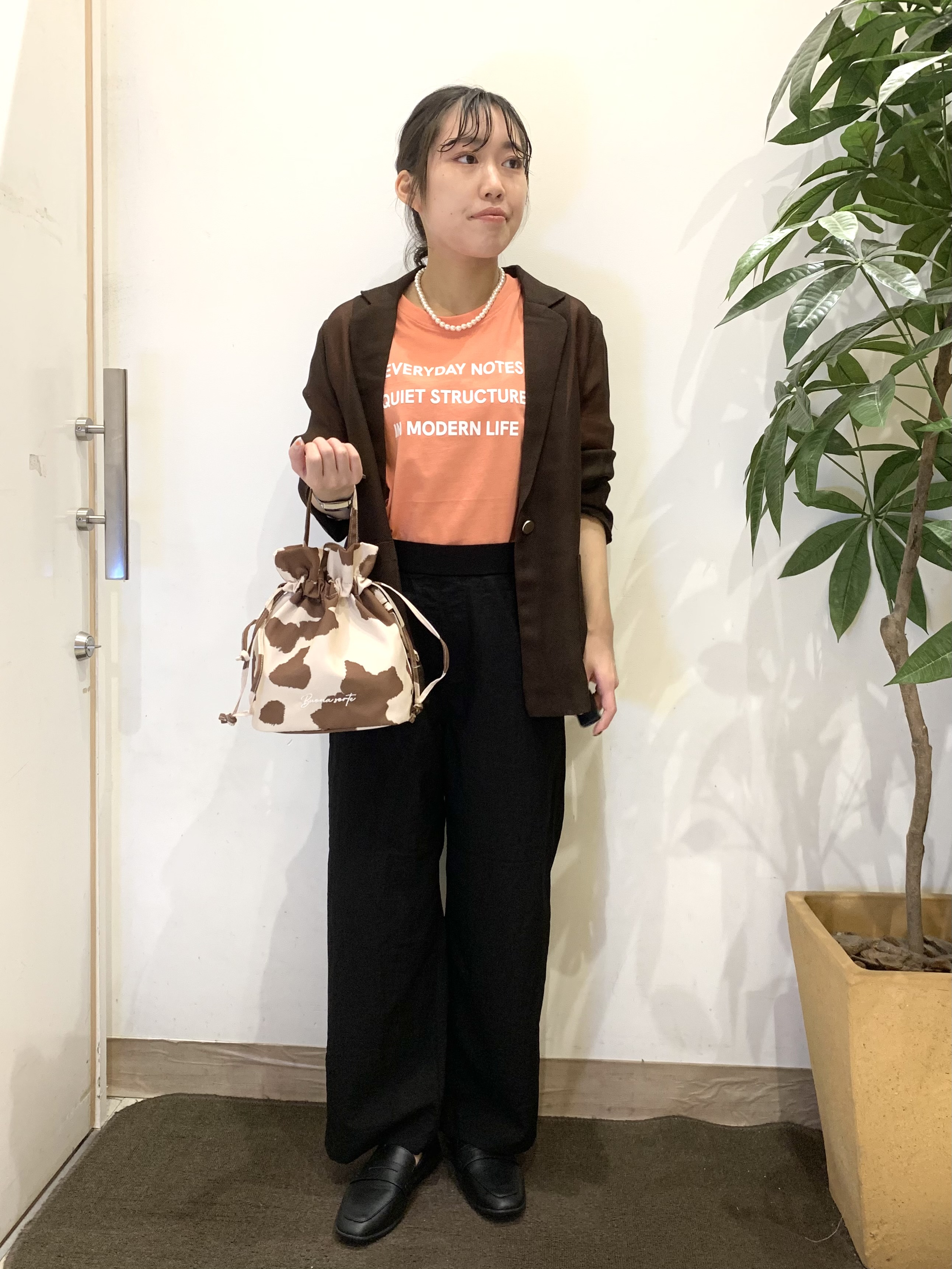 ちゃろさんの「SHOO･LA･RUE｜【通気性〇/セットアップ可/S-LL/洗濯機可】紫外線対策にも メッシュテーラードジャケット」を使ったコーディネート