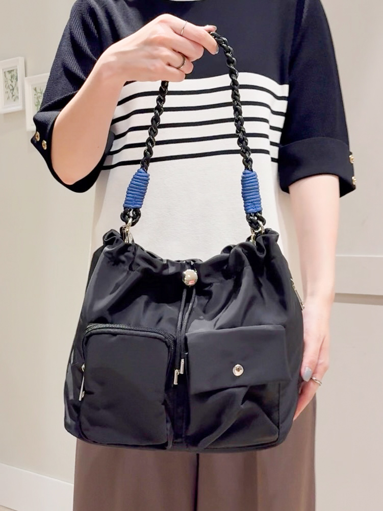 Mayuさんの「grove｜新色追加！【シリーズ累計36万枚/名品ニット】やわらかドライタッチ 袖メッシュ編みニット」を使ったコーディネート