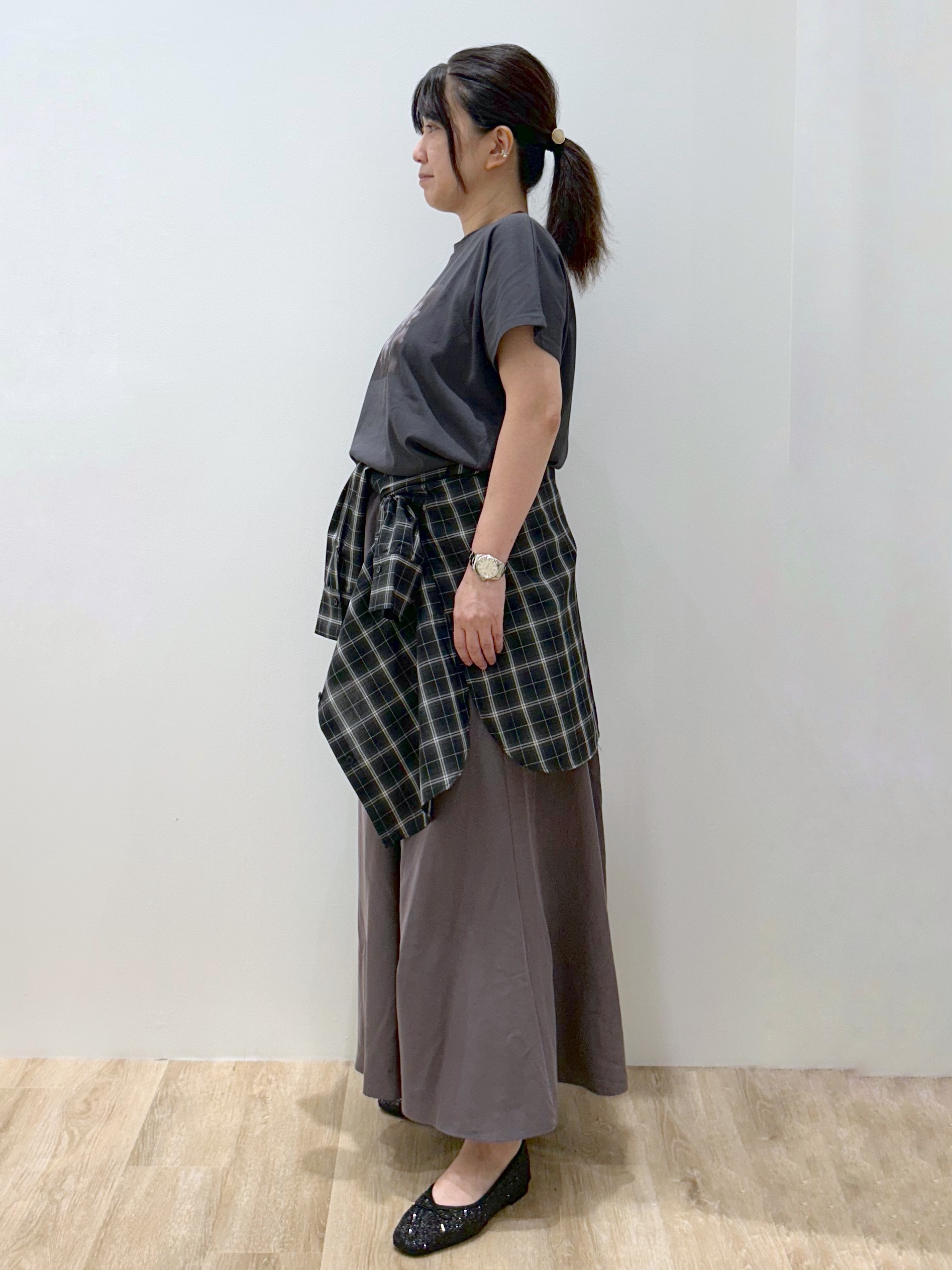 hiroさんの「OPAQUE.CLIP｜フォトプリントTシャツ【洗濯機OK】」を使ったコーディネート