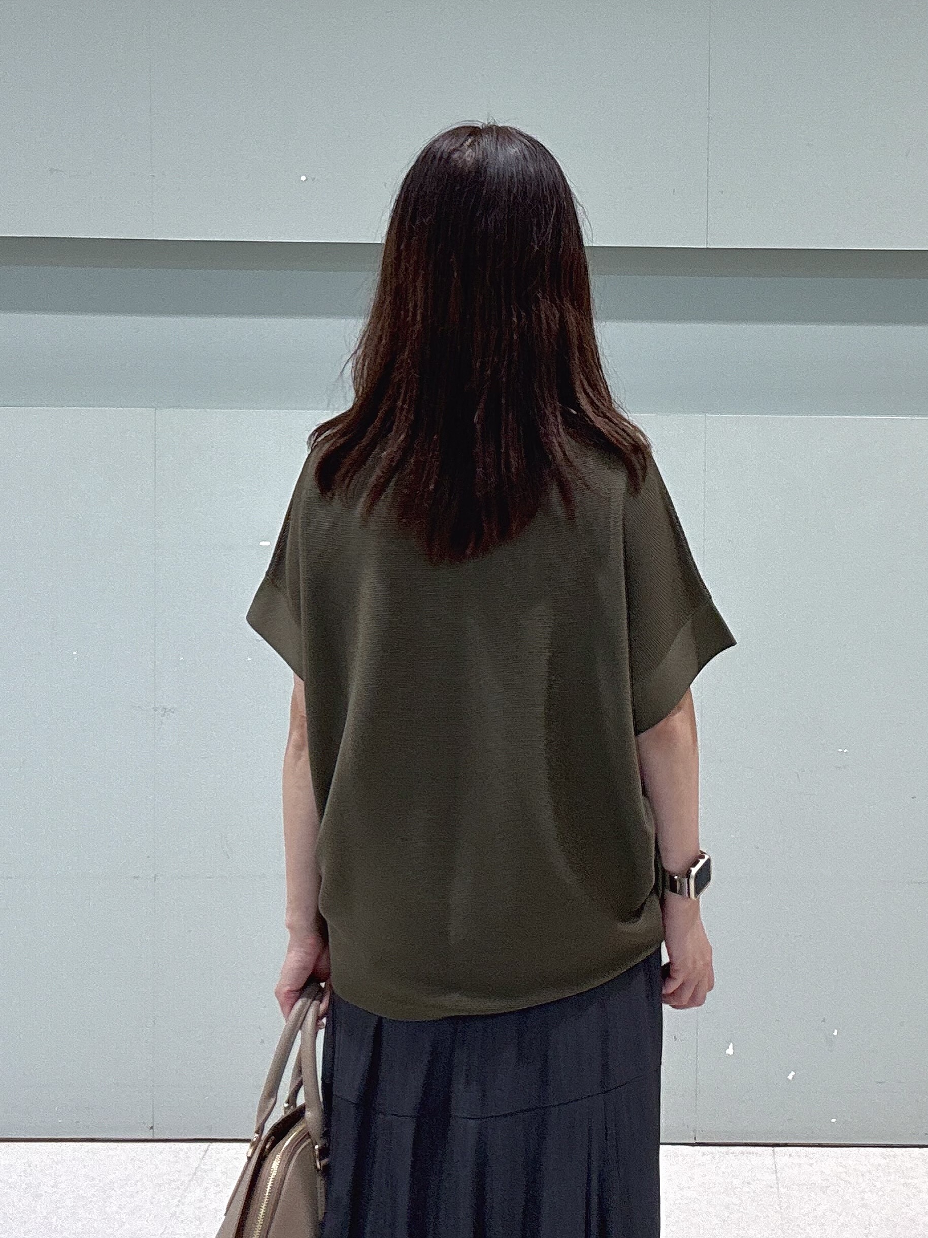 makiさんの「UNTITLED｜【11色展開/体型カバー】前後2WAYフレンチスリーブニット」を使ったコーディネート