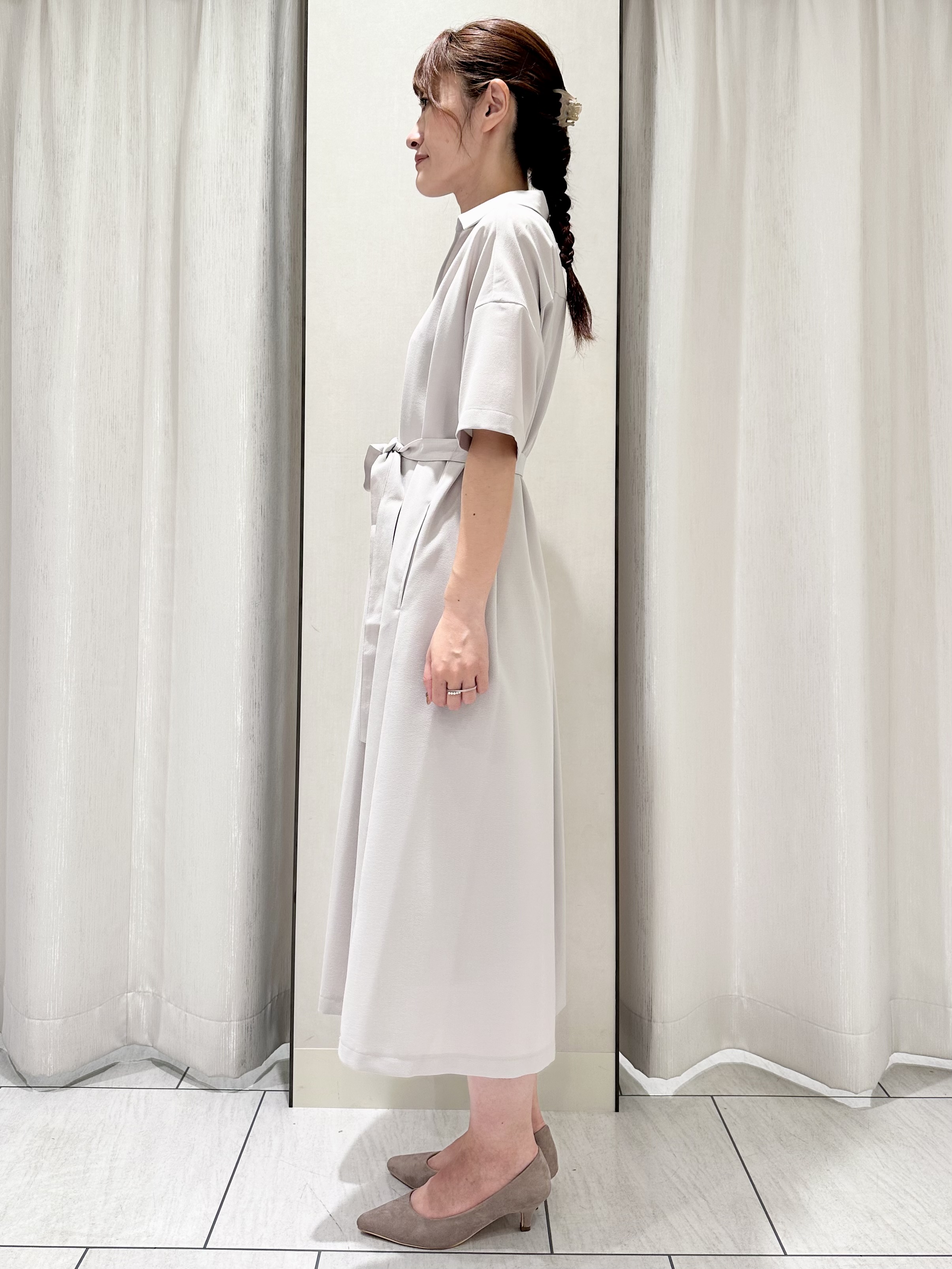 komiさんの「UNTITLED｜【初秋も活躍/UVカット/接触冷感】エアリークールワンピース」を使ったコーディネート