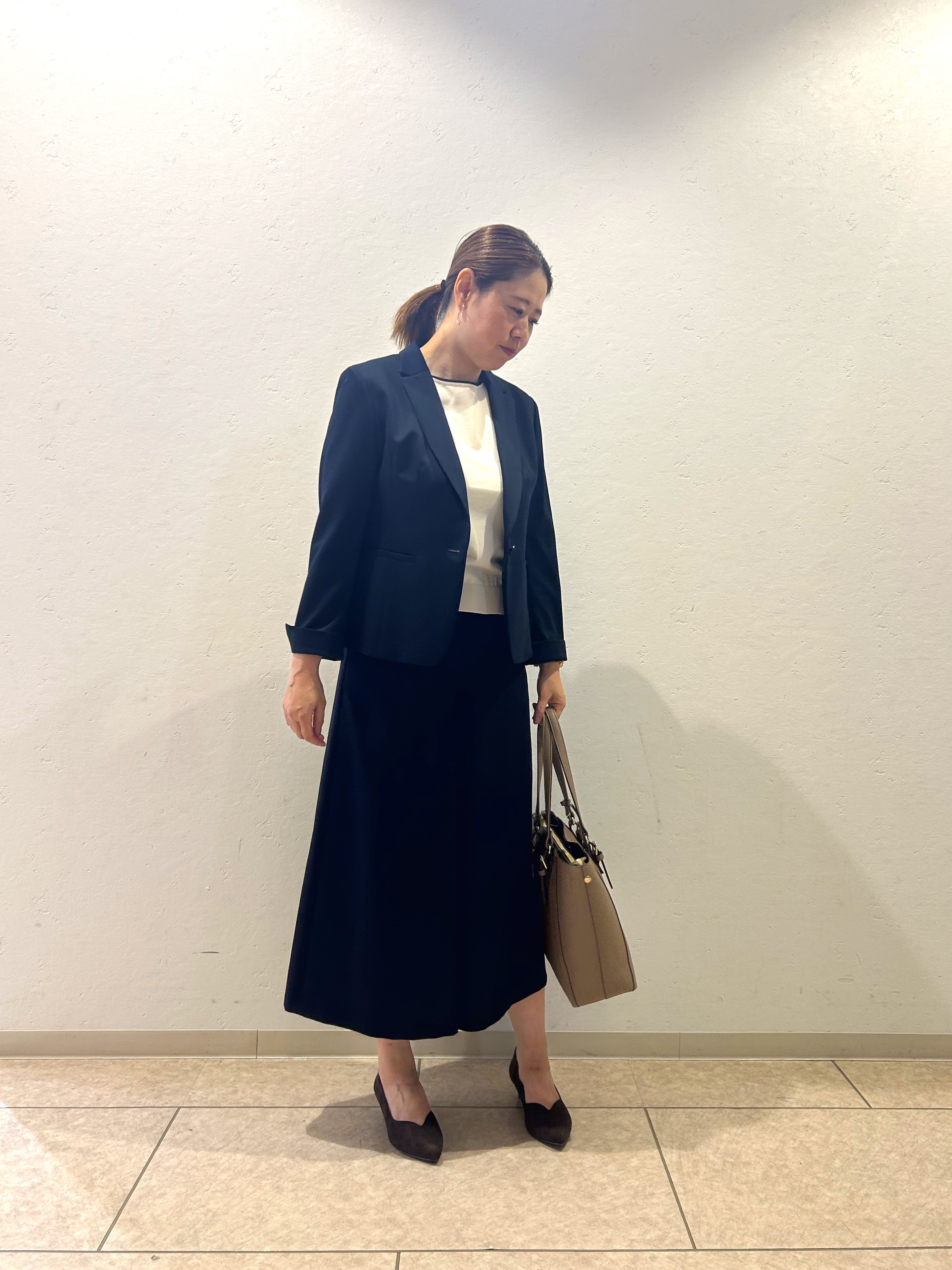 hiroeさんの「Reflect｜【SS-4Lサイズ／UVカット／接触冷感】匠ジャケット／ベーシックテーラード」を使ったコーディネート