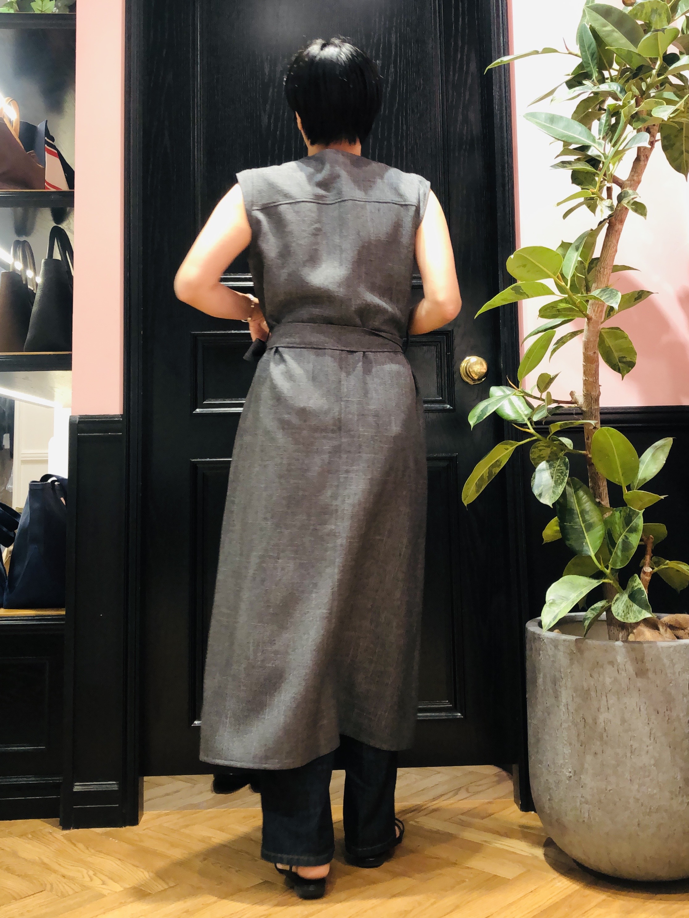 OGATAさんの「DRESSTERIOR｜【ウォッシャブル】ツイードライクワンピース」を使ったコーディネート