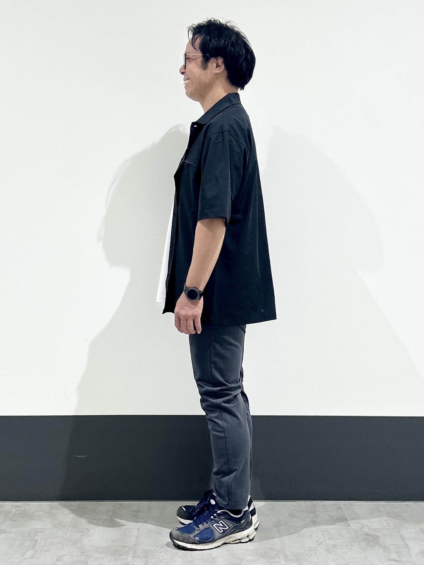 KENJI Iさんの「THE SHOP TK｜【吸水速乾／接触冷感／防シワ／マシンウォッシャブル】ハイドロクール 半袖シャツ」を使ったコーディネート