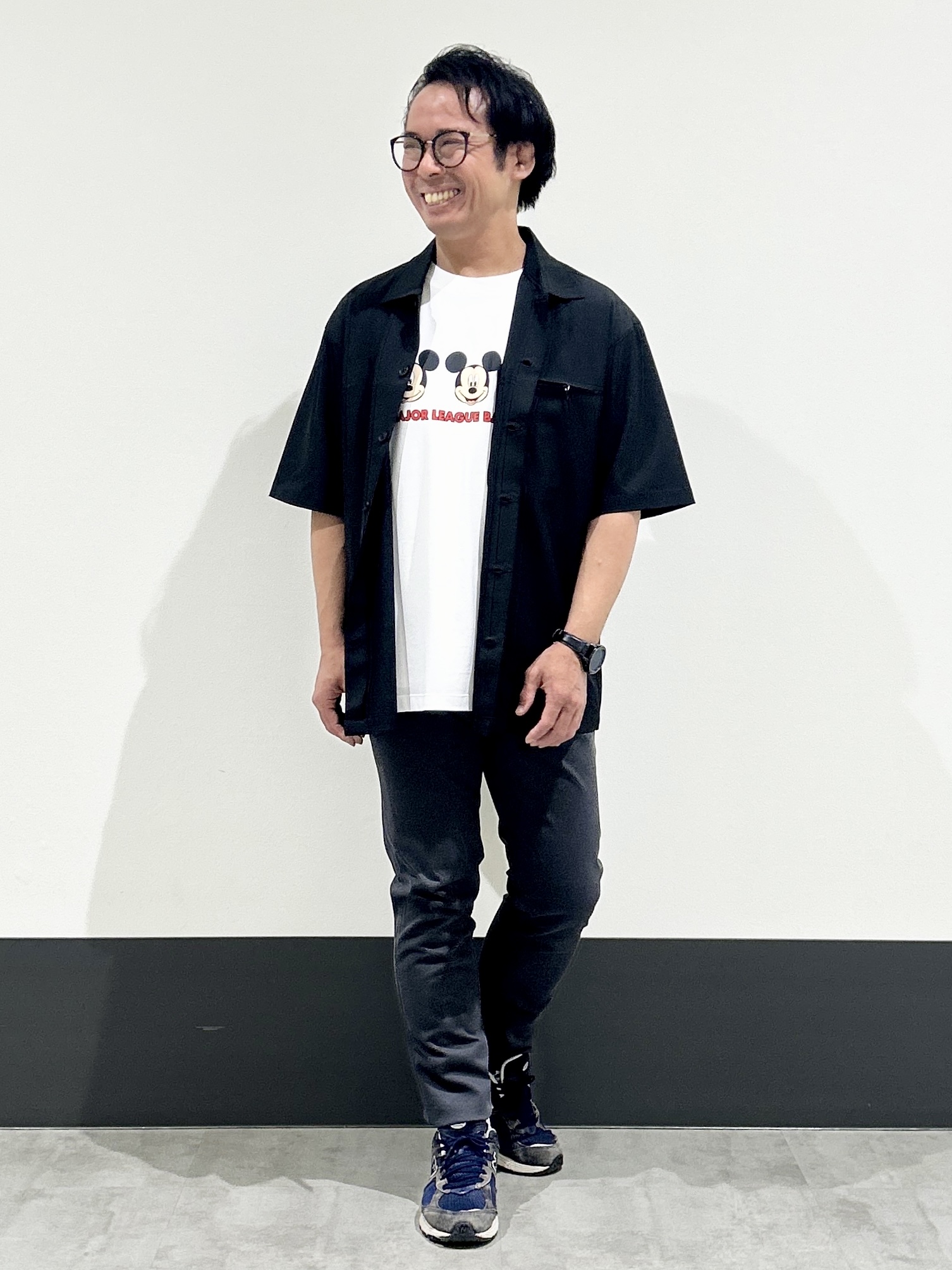 KENJI Iさんの「THE SHOP TK｜【吸水速乾／接触冷感／防シワ／マシンウォッシャブル】ハイドロクール 半袖シャツ」を使ったコーディネート