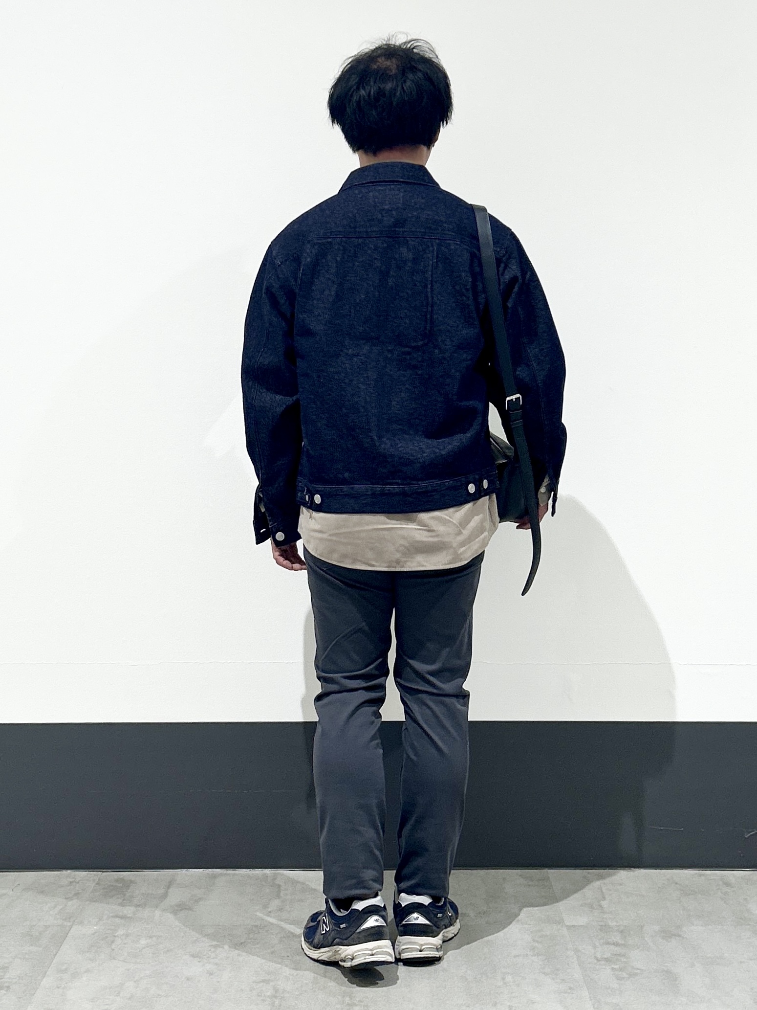 KENJI Iさんの「THE SHOP TK｜【色落ちしにくい/セットアップ可】デニムライク ジップアップジャケット」を使ったコーディネート