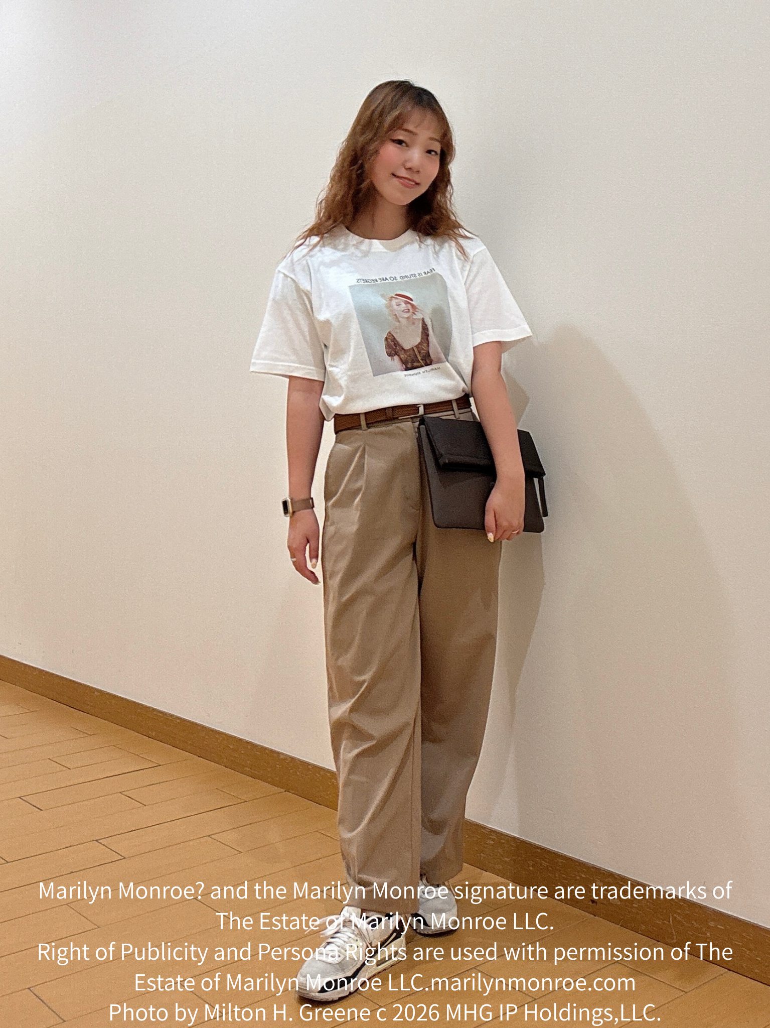 ヒナさんの「TAKEO KIKUCHI｜【別注】マリリン・モンロー/フォトTシャツ」を使ったコーディネート
