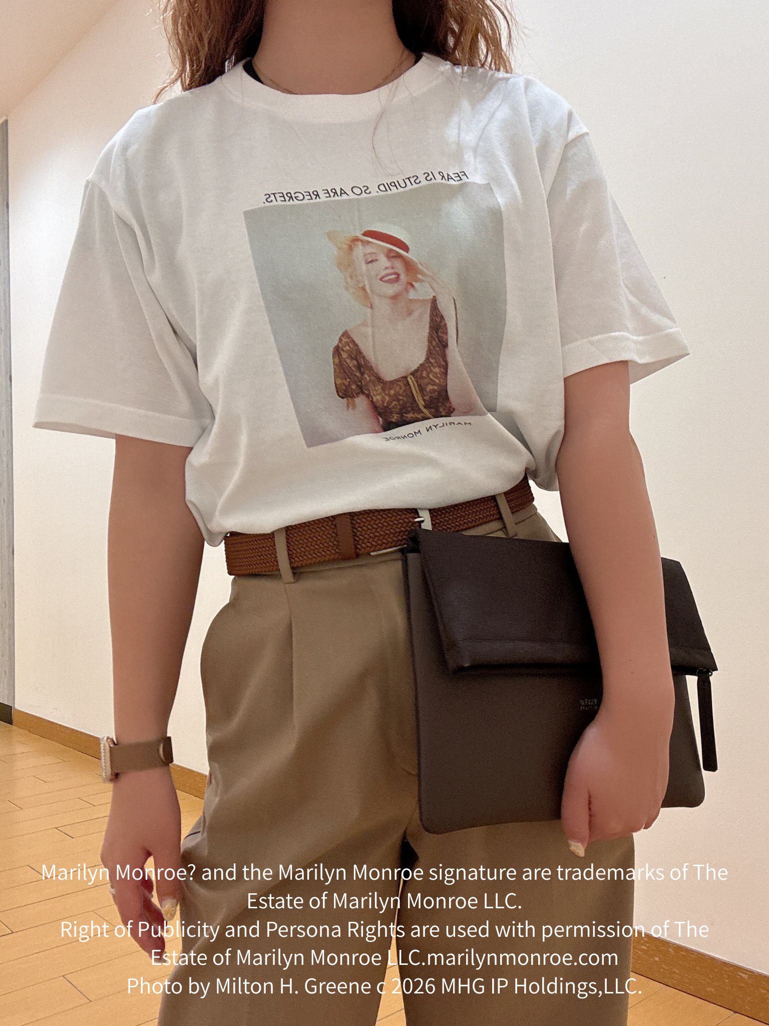 ヒナさんの「TAKEO KIKUCHI｜【別注】マリリン・モンロー/フォトTシャツ」を使ったコーディネート