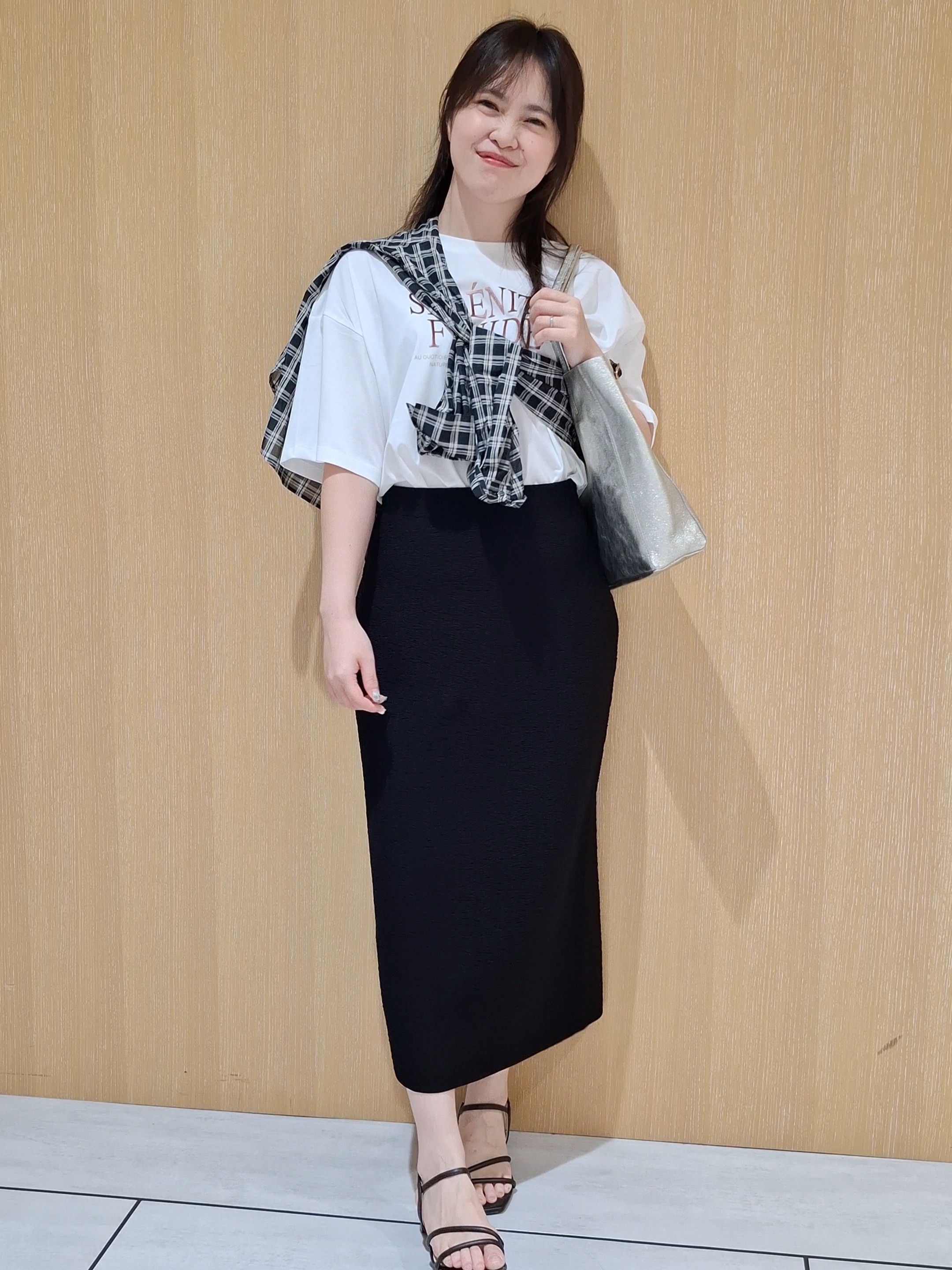 YuKaRiさんの「UNTITLED｜【セットアップ可/ストレッチ性】ドライタッチニットプルオーバー」を使ったコーディネート