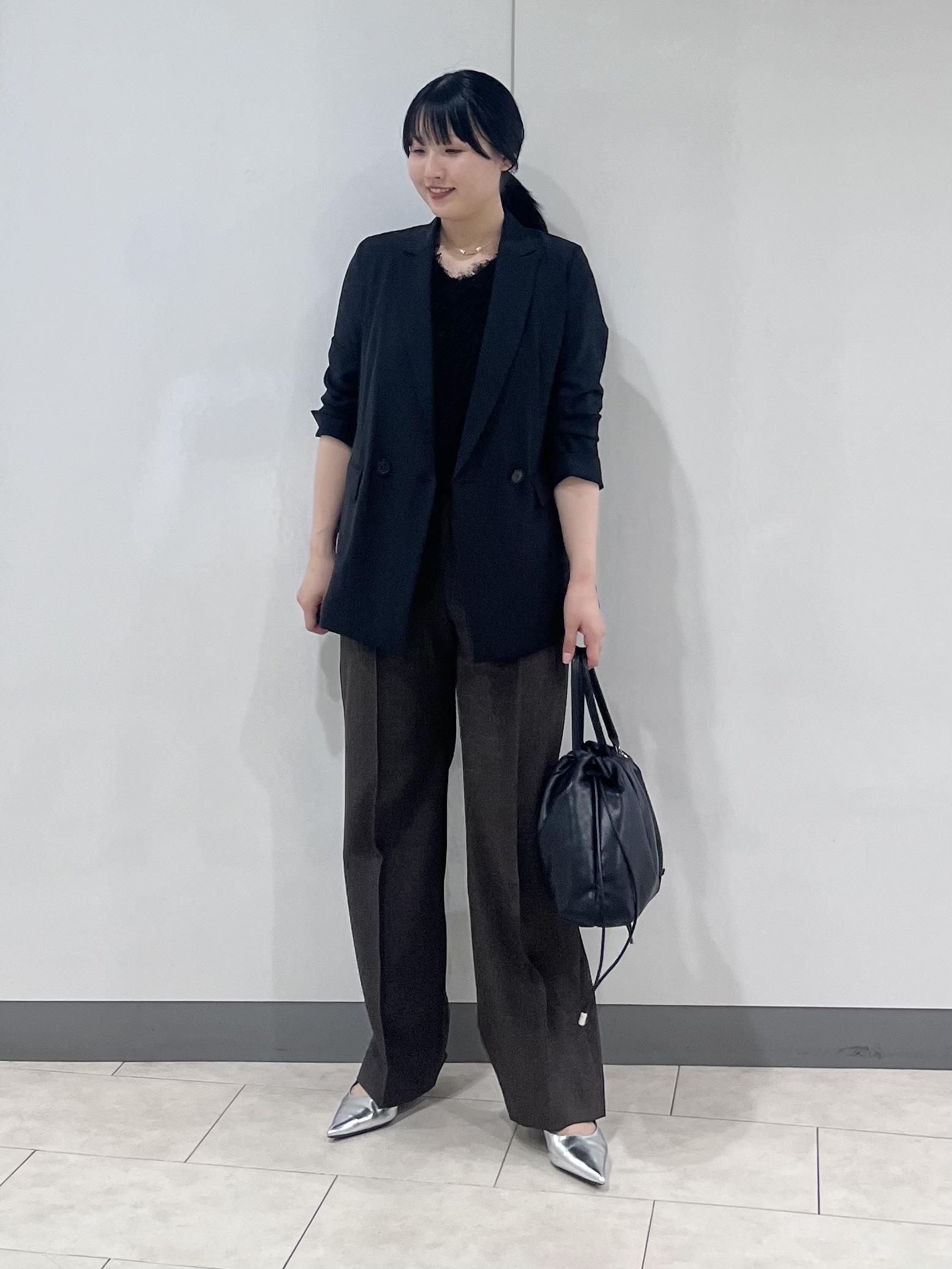 hasuさんの「INDIVI｜【接触冷感/UVケア/着る日傘】ダブルジャケット」を使ったコーディネート