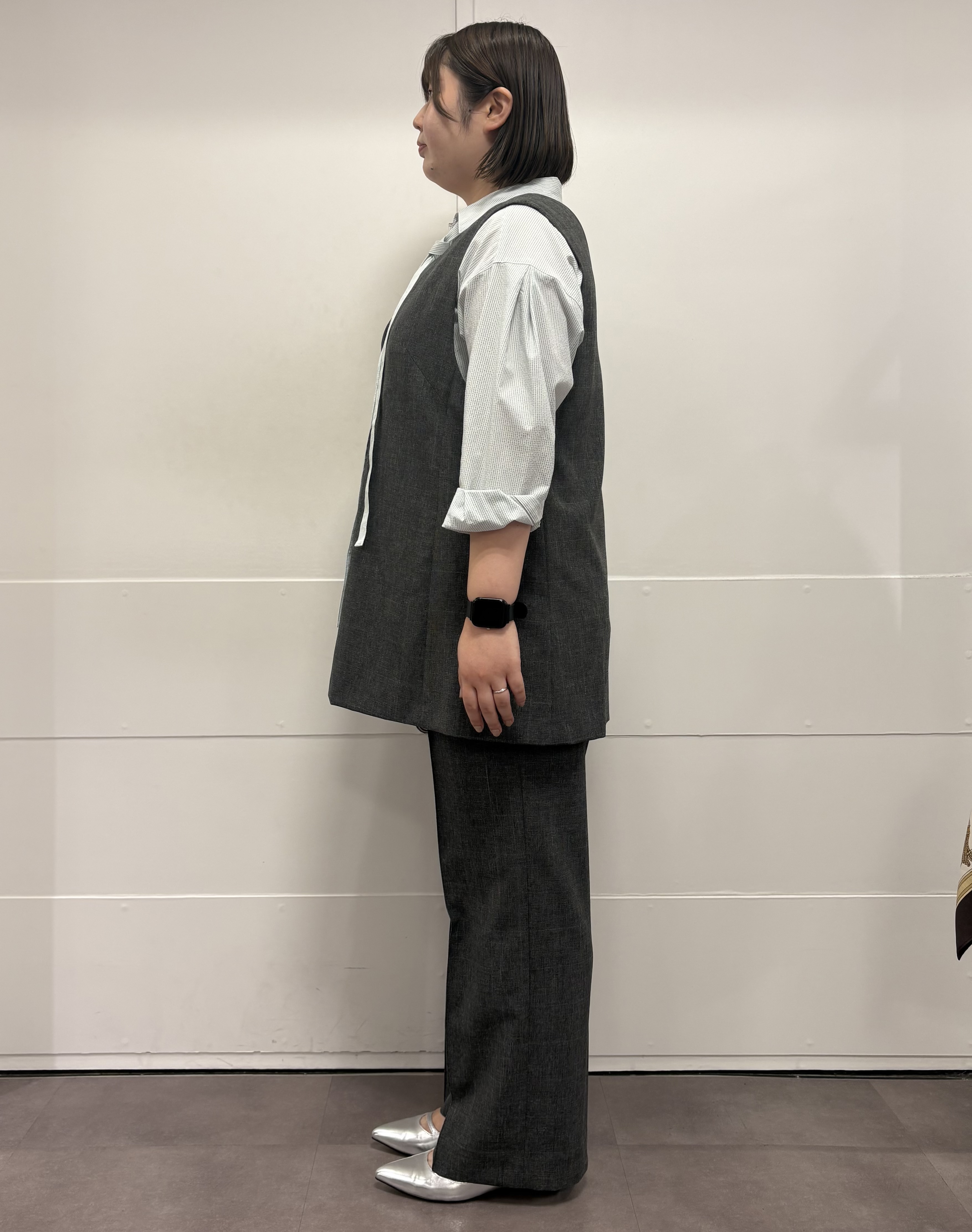 MIさんの「UNTITLED｜【洗える／UVケア／ベルト付】サッカー素材シャツ」を使ったコーディネート