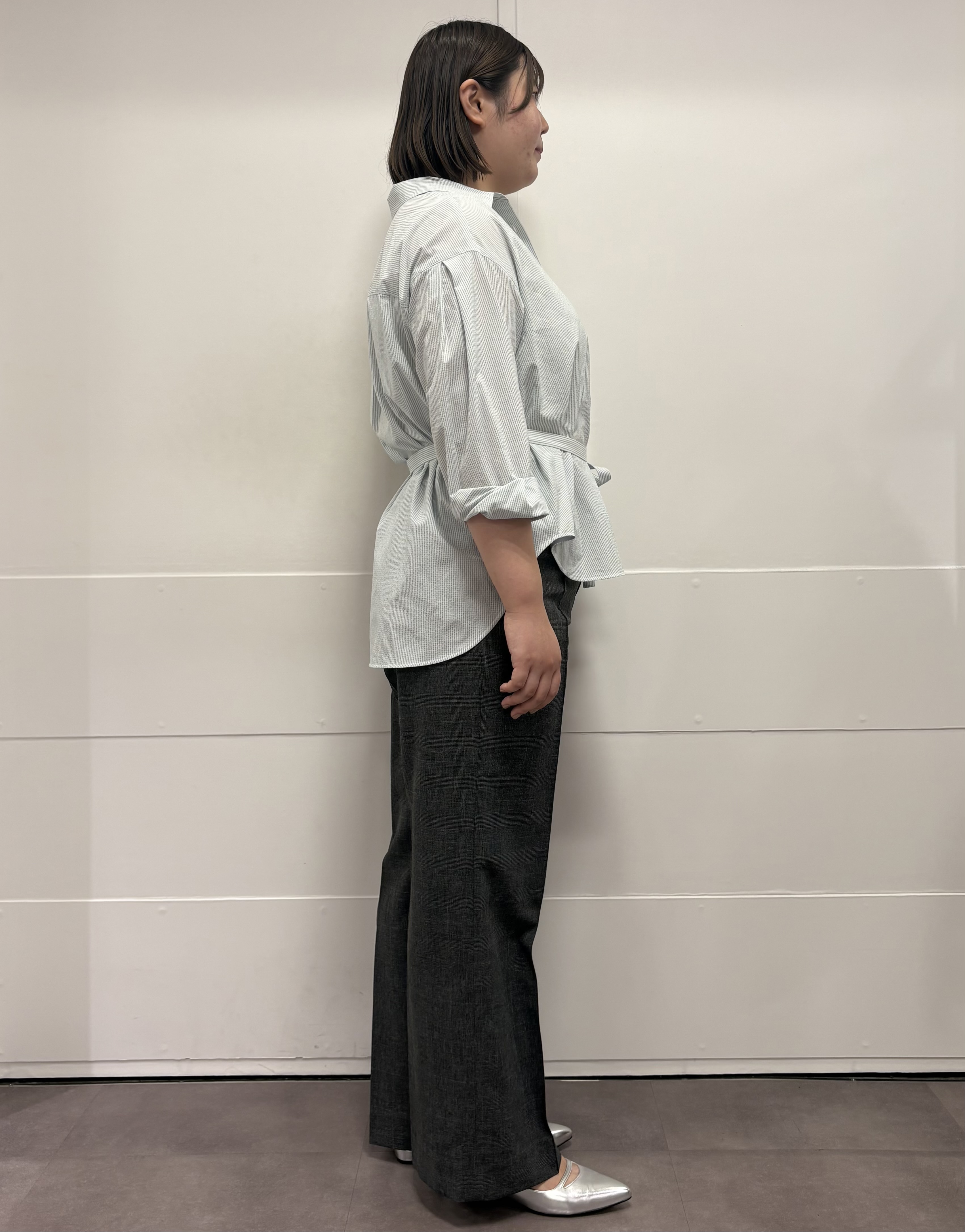 MIさんの「UNTITLED｜【洗える／UVケア／ベルト付】サッカー素材シャツ」を使ったコーディネート