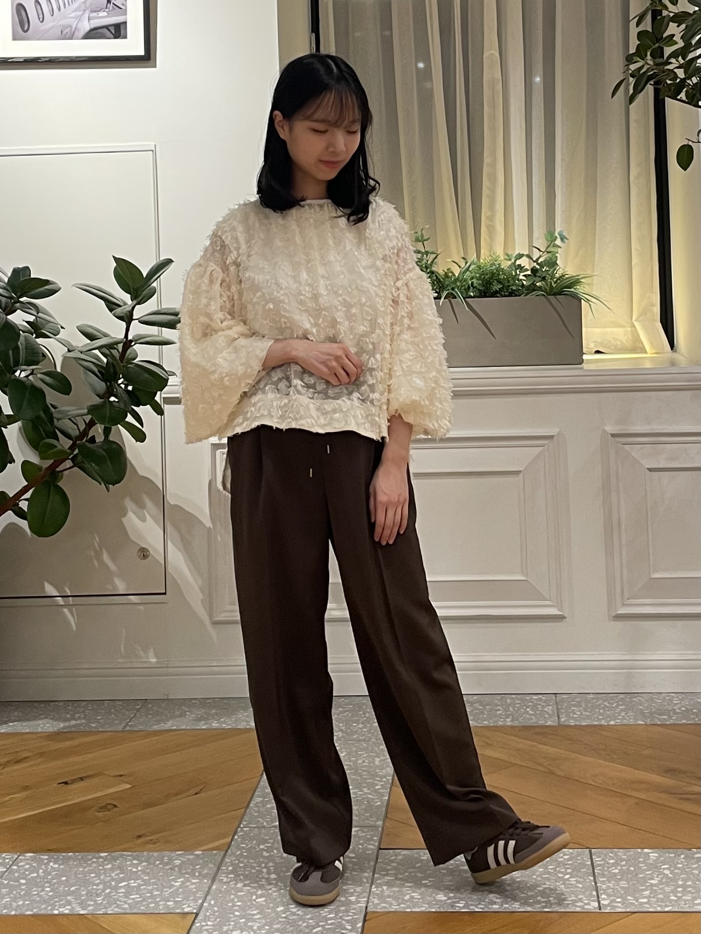 Lilyさんの「DRESSTERIOR｜【着映え】ジャガードボリュームブラウス」を使ったコーディネート