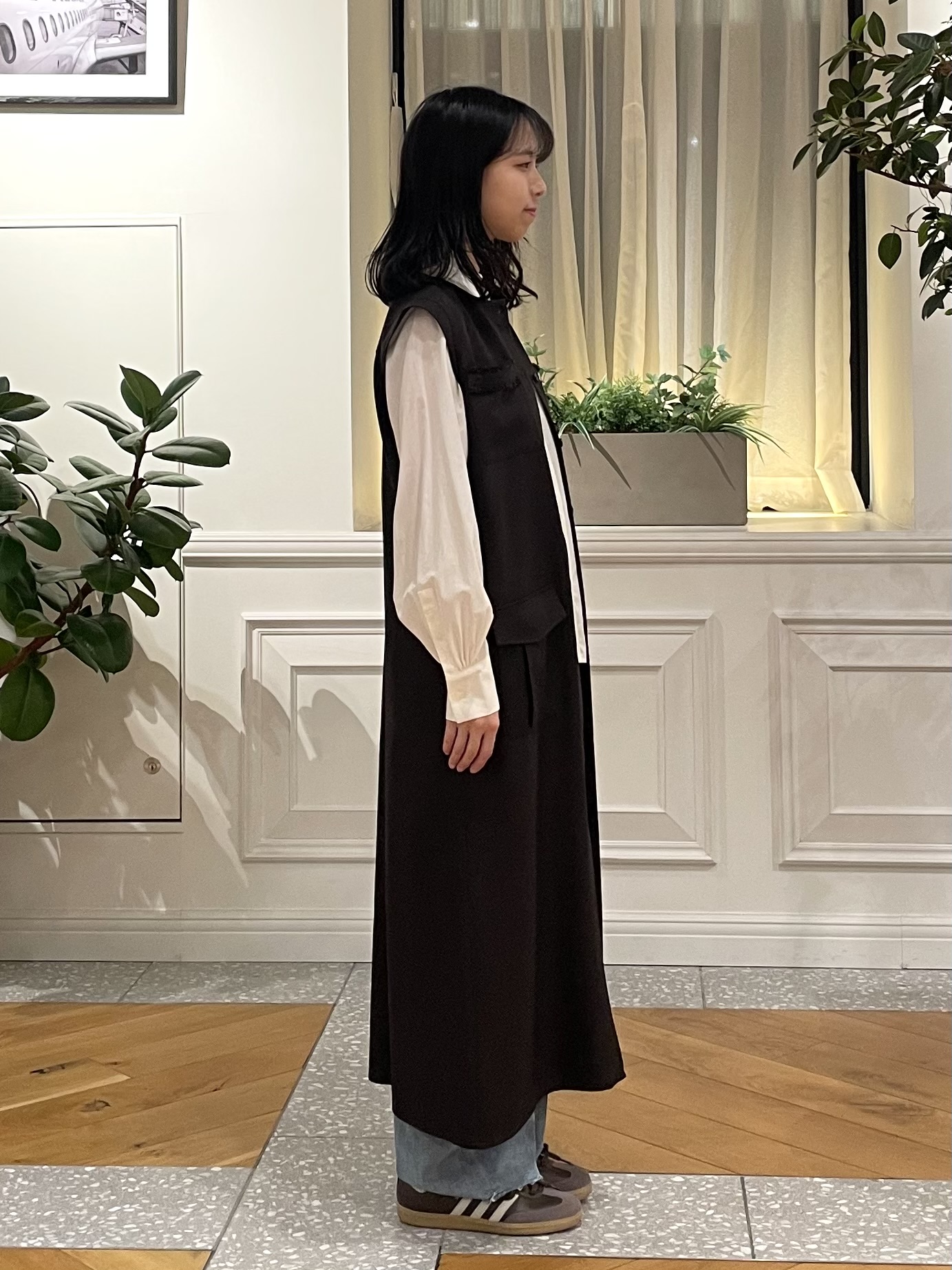 Lilyさんの「DRESSTERIOR｜ウォッシャブルツイードライクワンピース」を使ったコーディネート