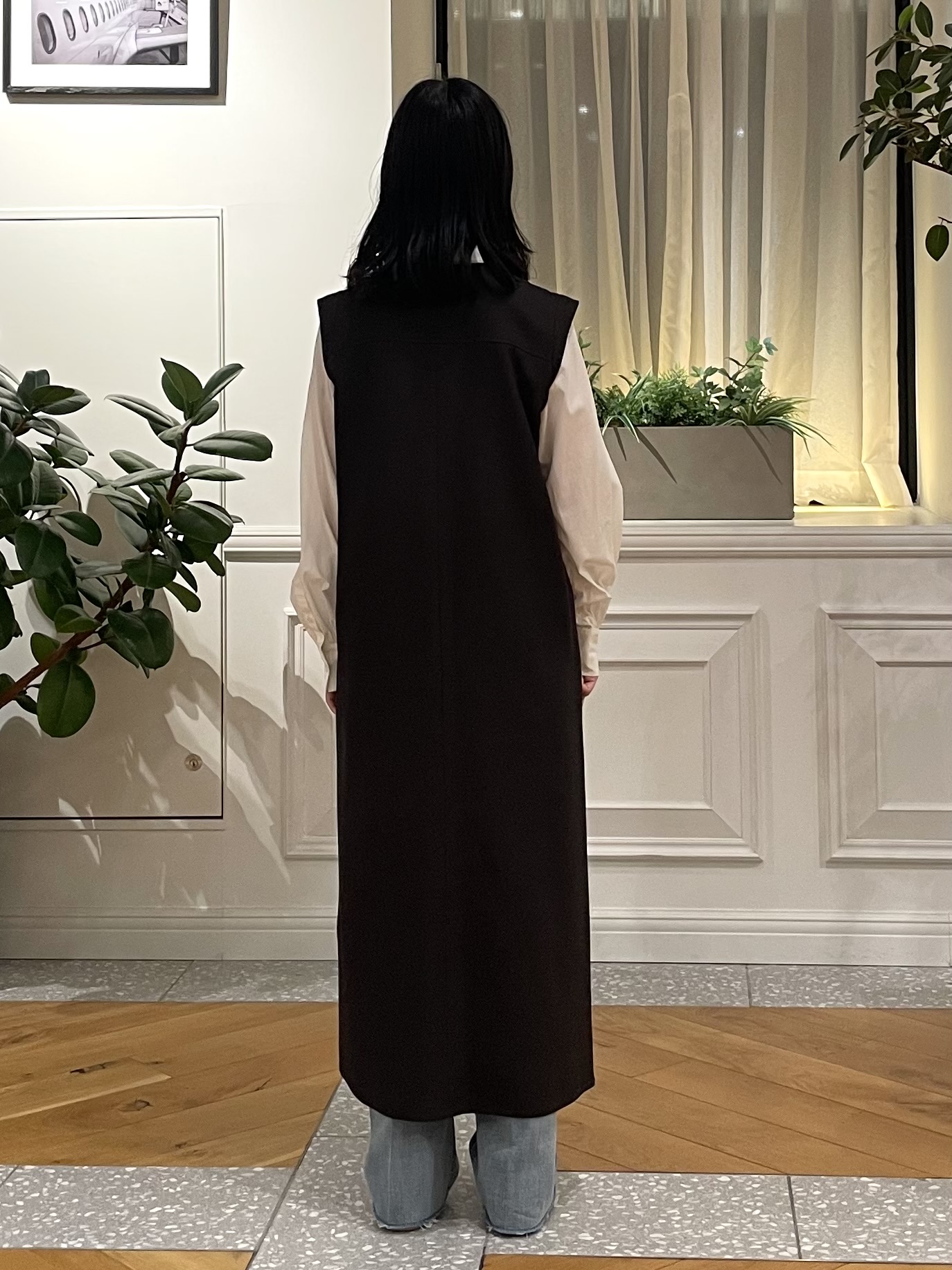 Lilyさんの「DRESSTERIOR｜ウォッシャブルツイードライクワンピース」を使ったコーディネート