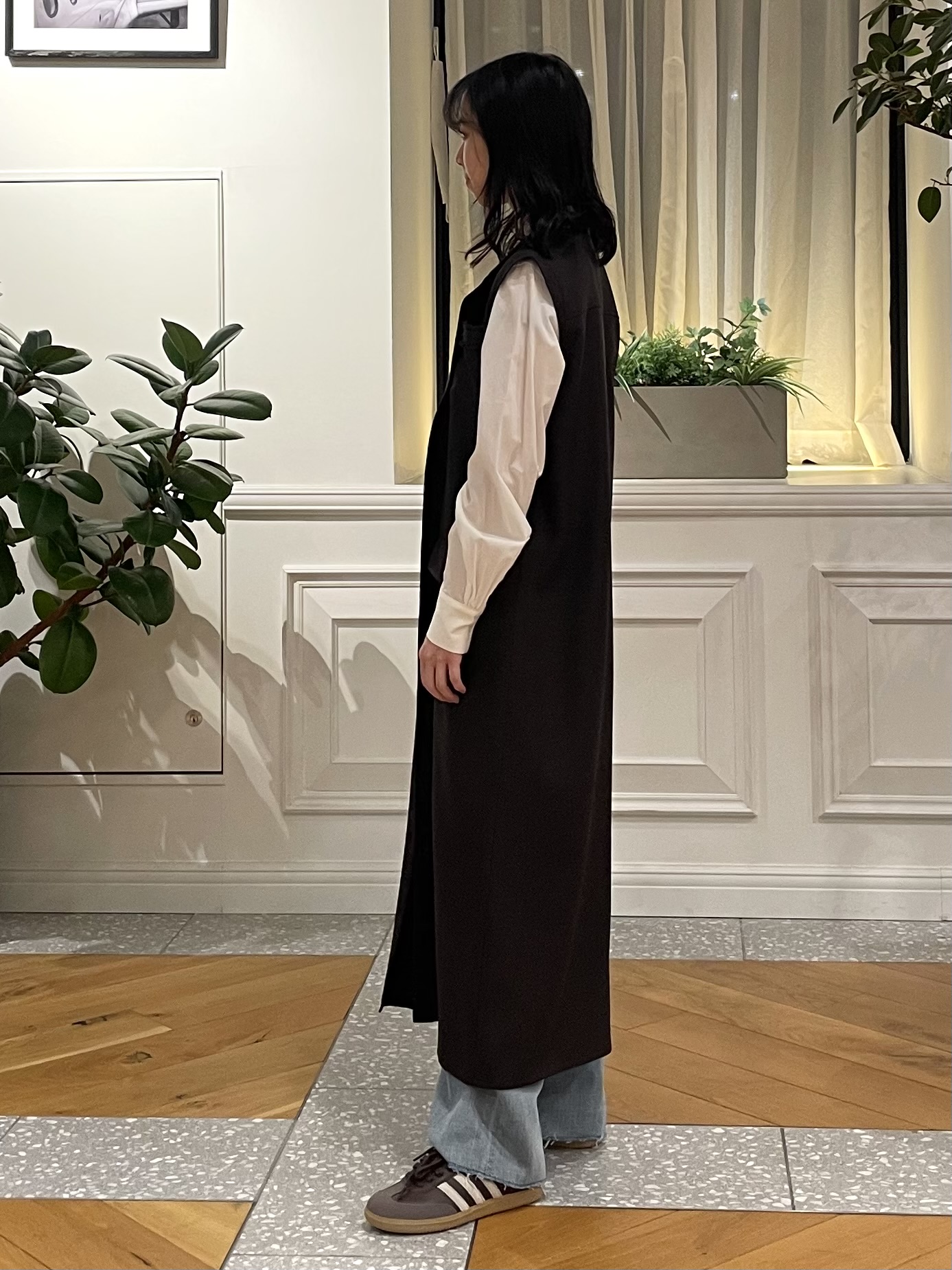Lilyさんの「DRESSTERIOR｜ウォッシャブルツイードライクワンピース」を使ったコーディネート
