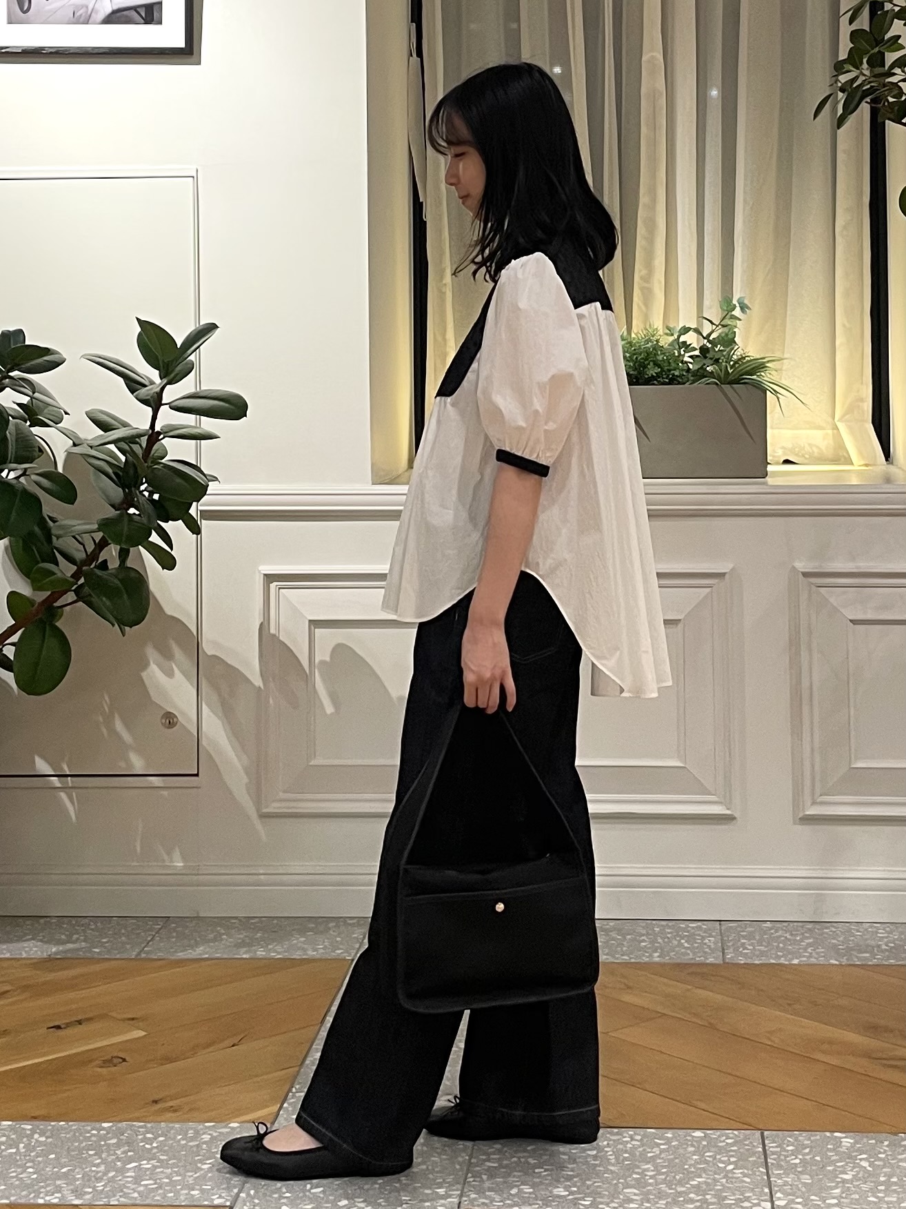 Lilyさんの「DRESSTERIOR｜【着映え】パフスリーブ ブザムブラウス」を使ったコーディネート