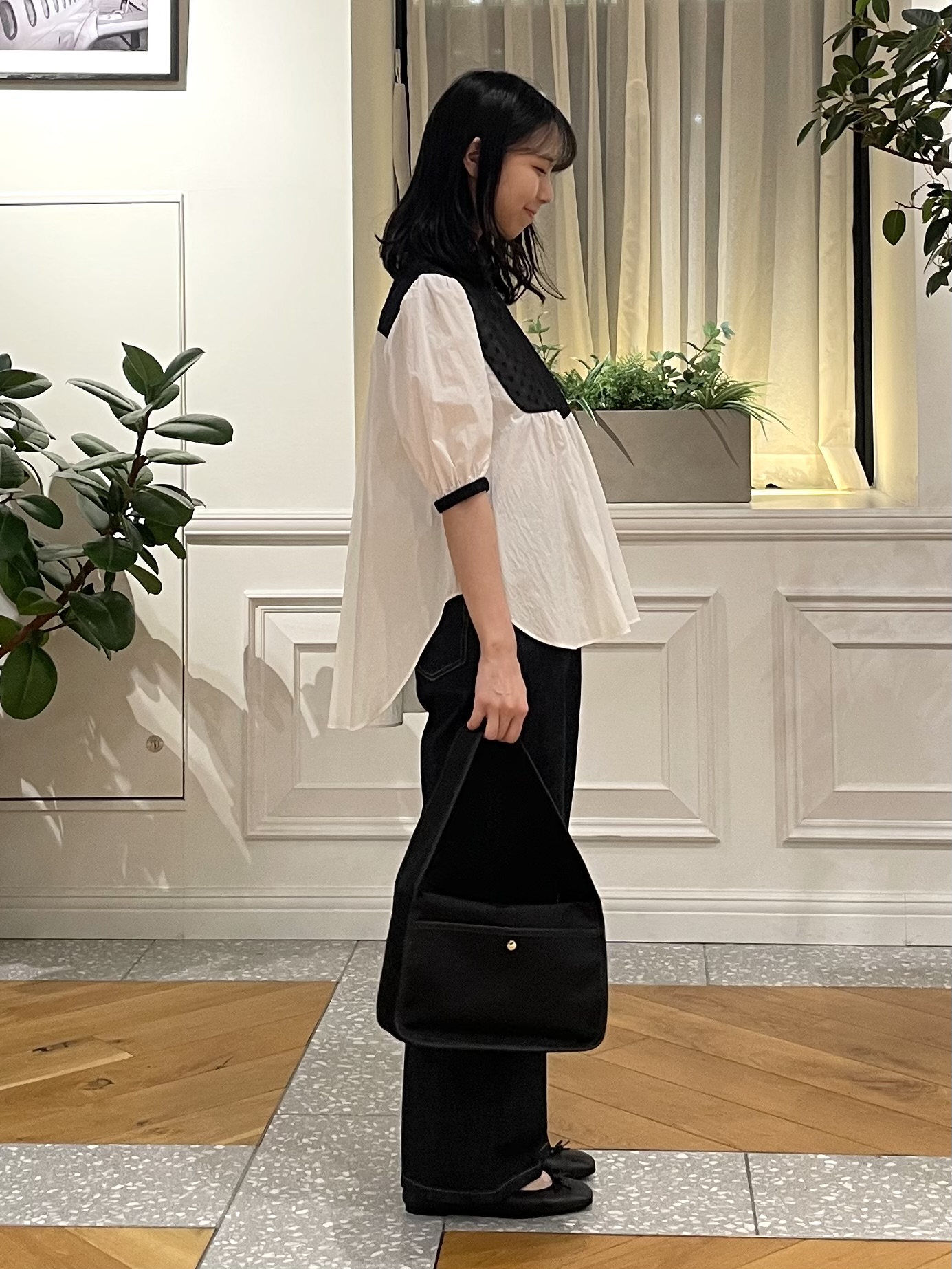 Lilyさんの「DRESSTERIOR｜【着映え】パフスリーブ ブザムブラウス」を使ったコーディネート