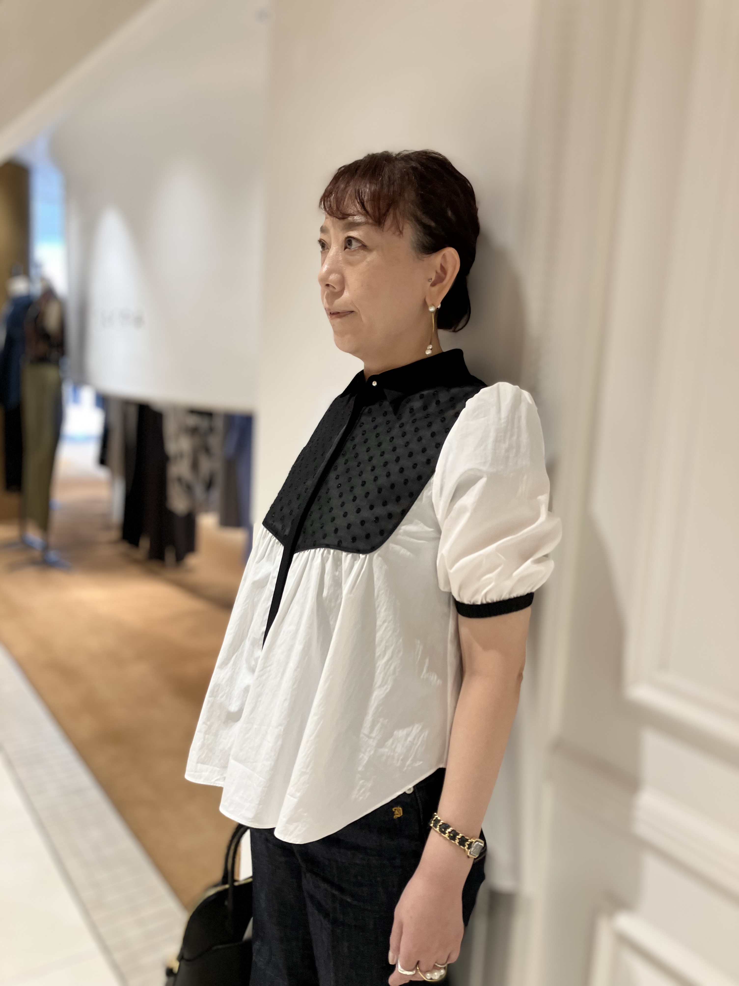 TAJIさんの「DRESSTERIOR｜【着映え】ブザム チュニックブラウス」を使ったコーディネート