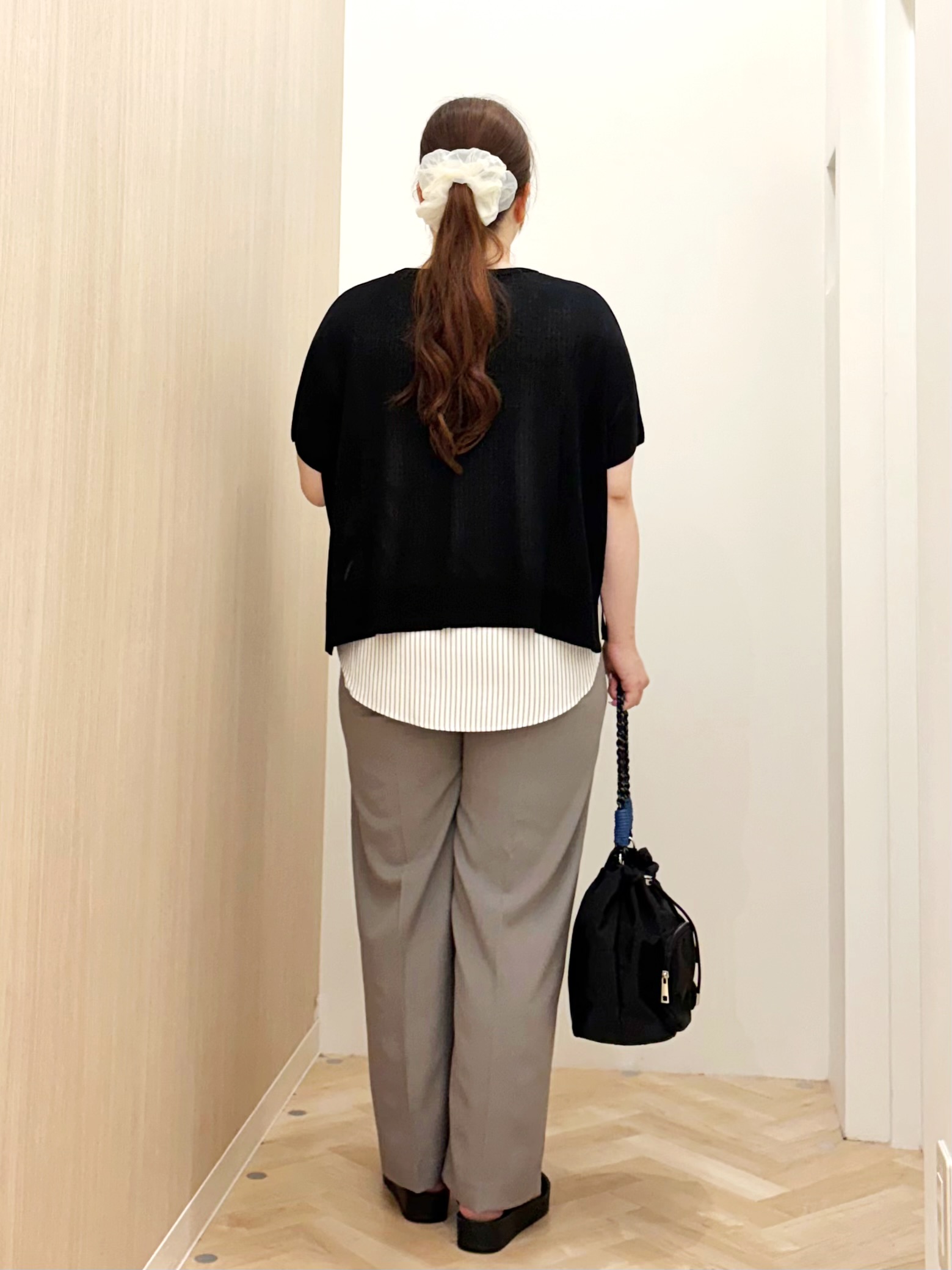 akariさんの「grove｜【体系カバー◎】ニット&times;インナーシャツタンクSET」を使ったコーディネート